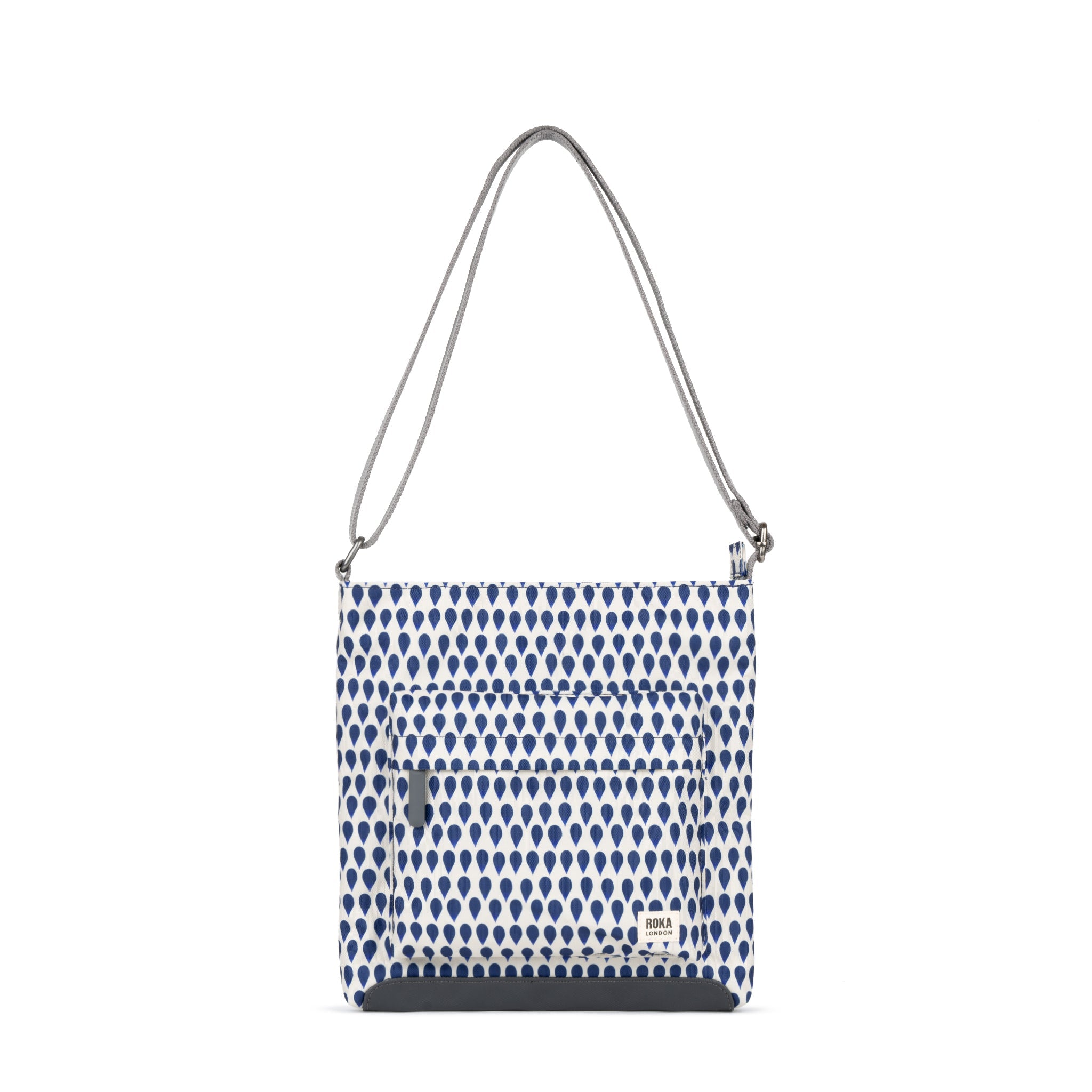 Kennington Crossbody Bag Medium Recycled Canvas - Indigo Drop