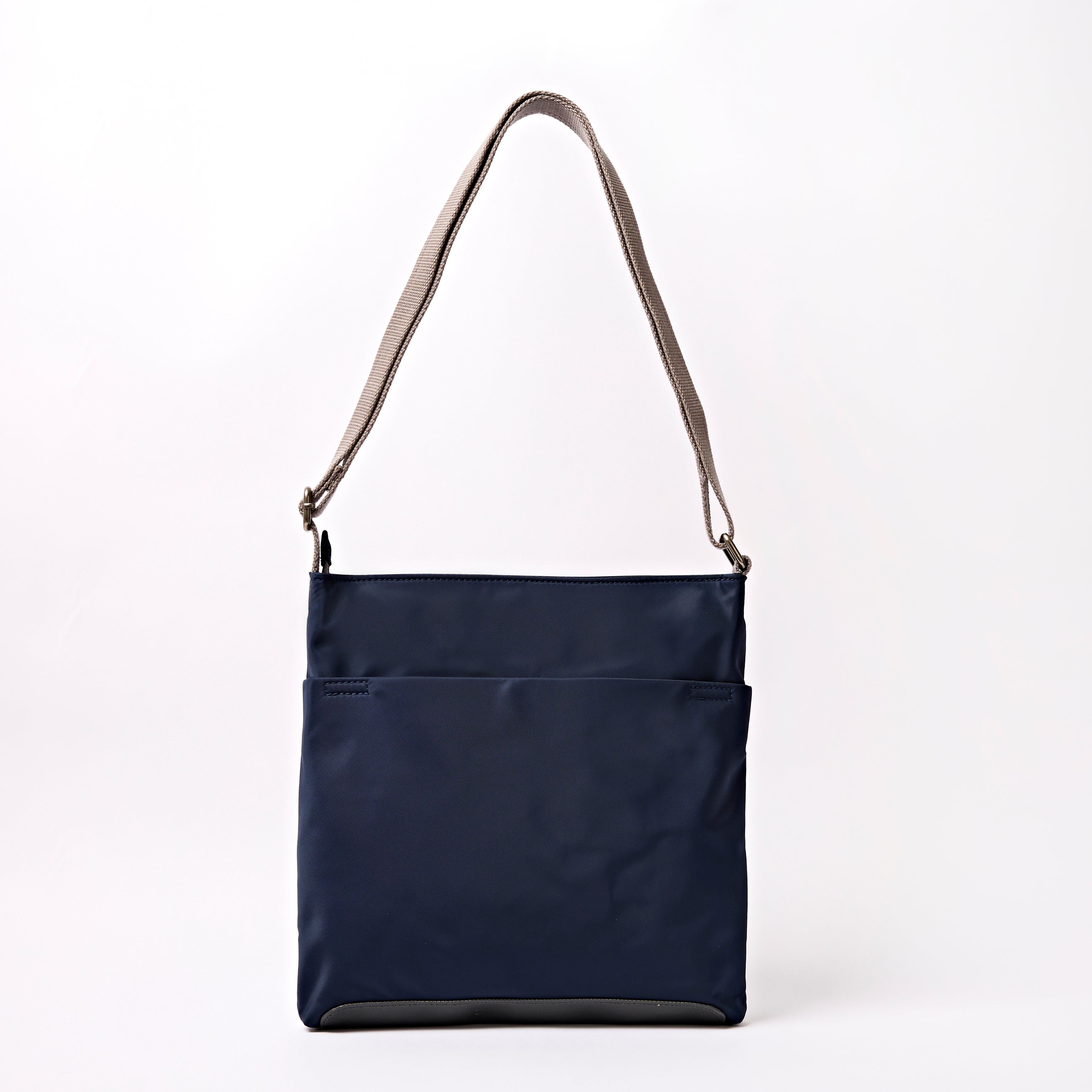 Kennington Crossbody Bag Medium Recycled Nylon - Midnight Stripe