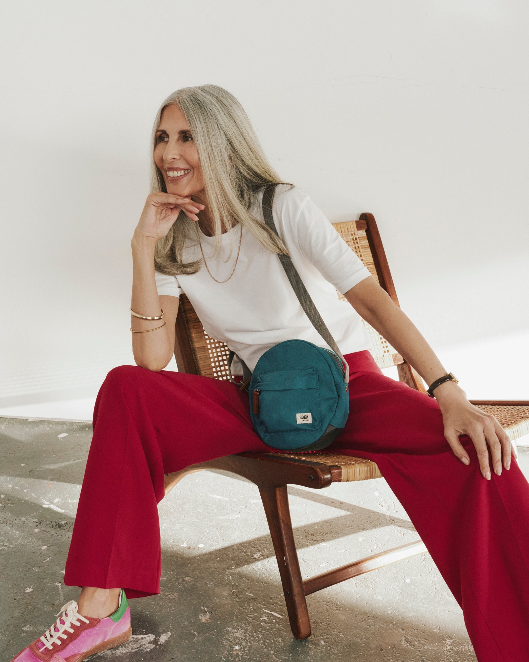 Paddington Crossbody Bag Small Recycled Nylon - Sapphire