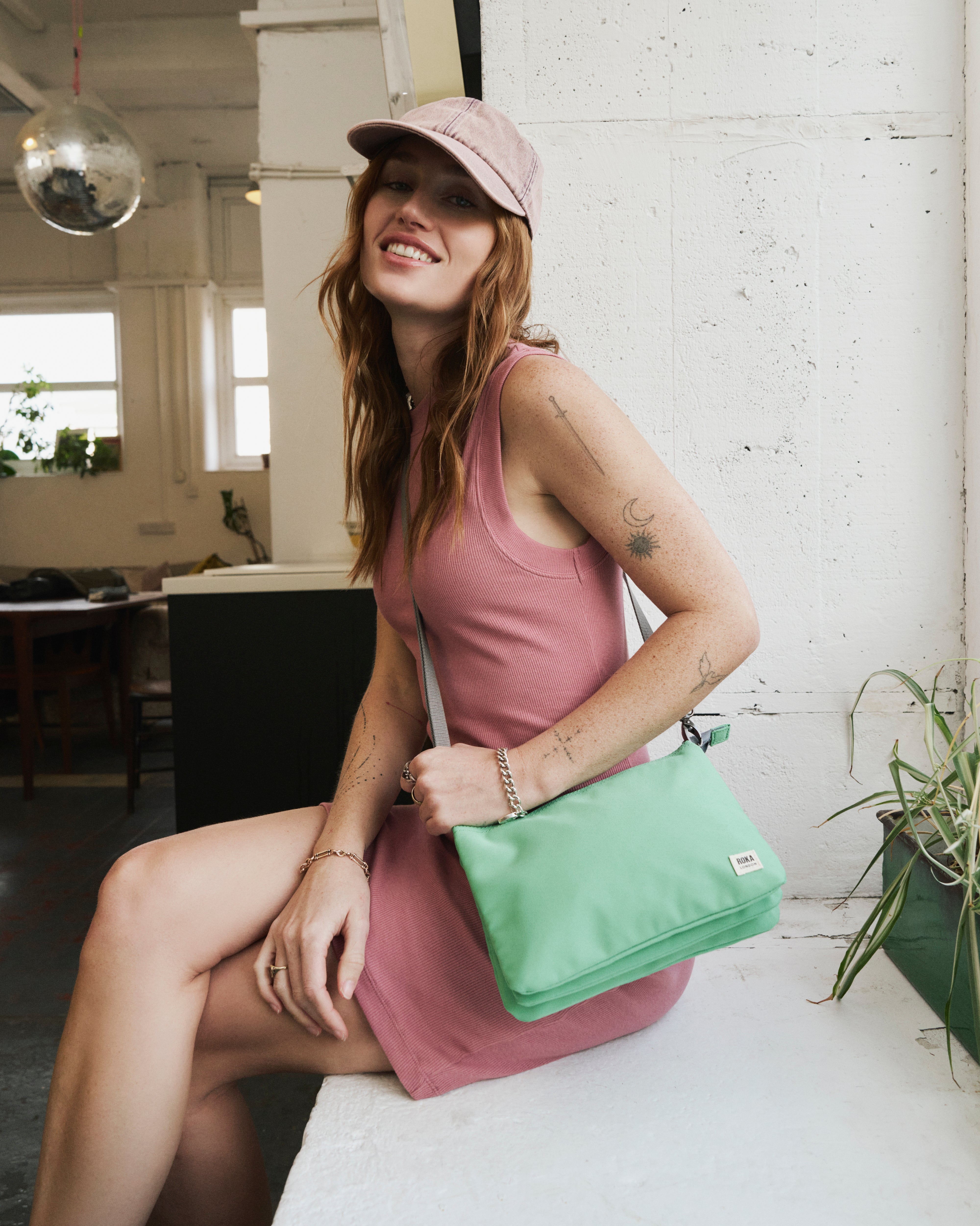 Carnaby Crossbody Bag Extra Large Recycled Canvas