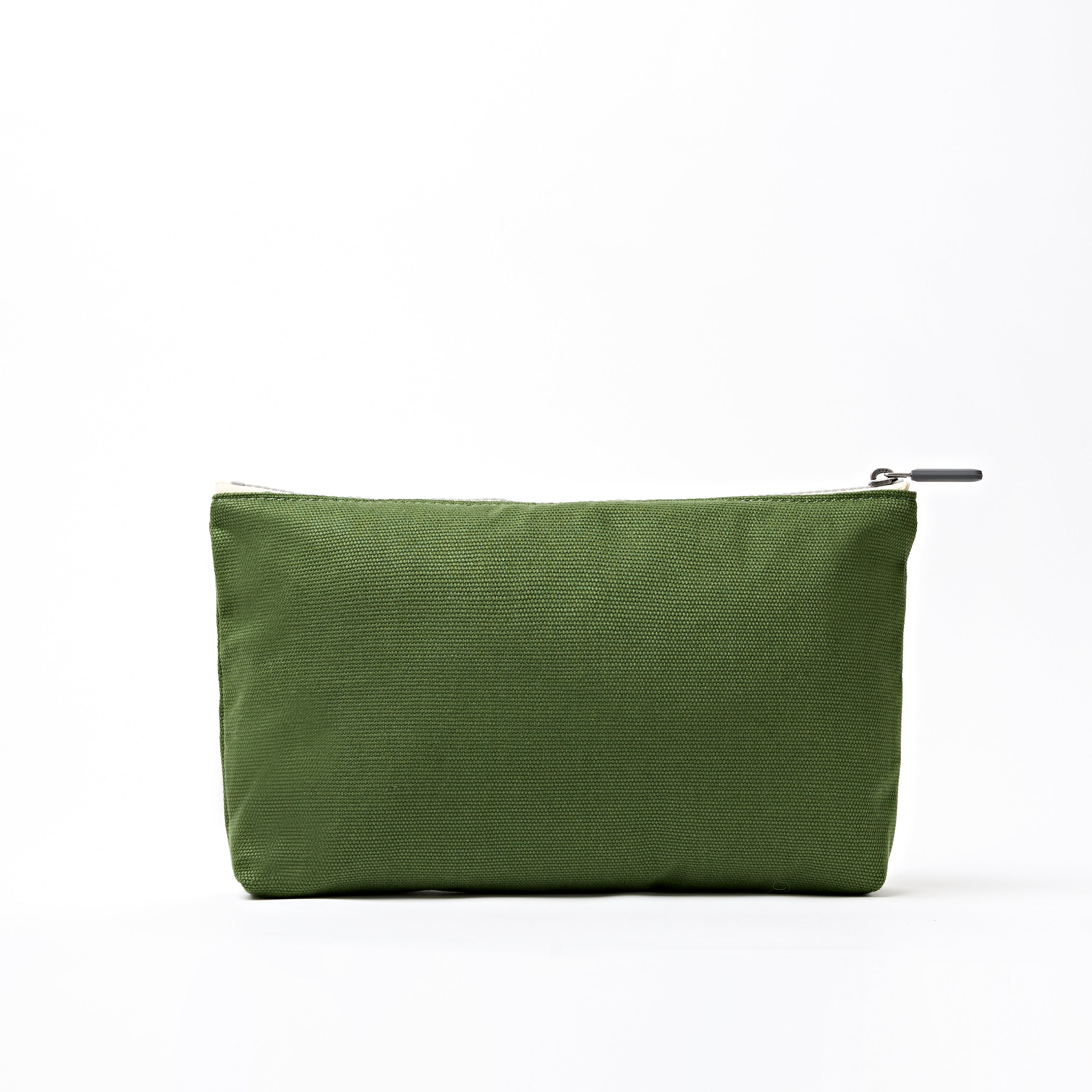 Maida Vale Pouch Medium Recycled Canvas - Artichoke