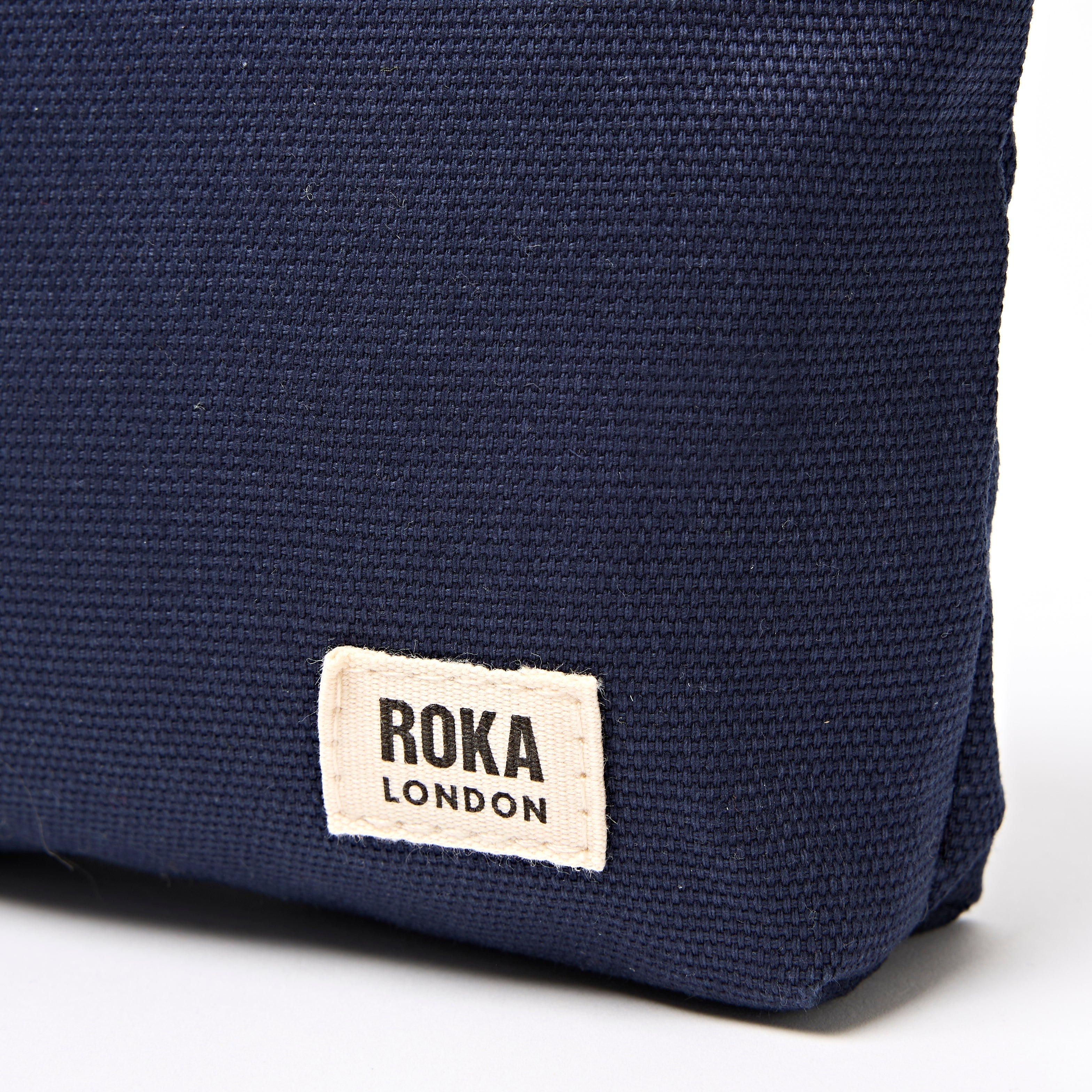 Maida Vale Pouch Medium Recycled Canvas - Midnight