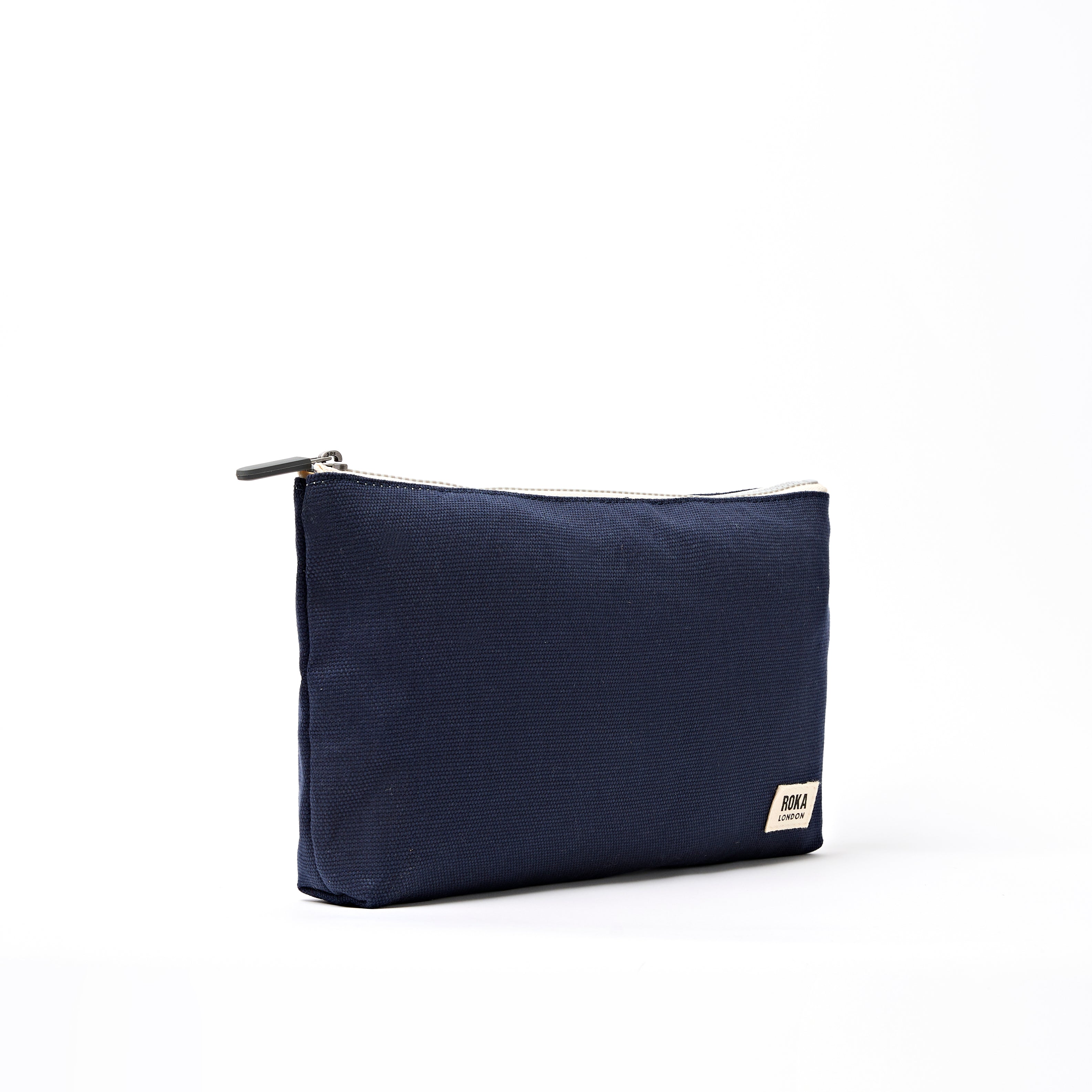 Maida Vale Pouch Medium Recycled Canvas - Midnight