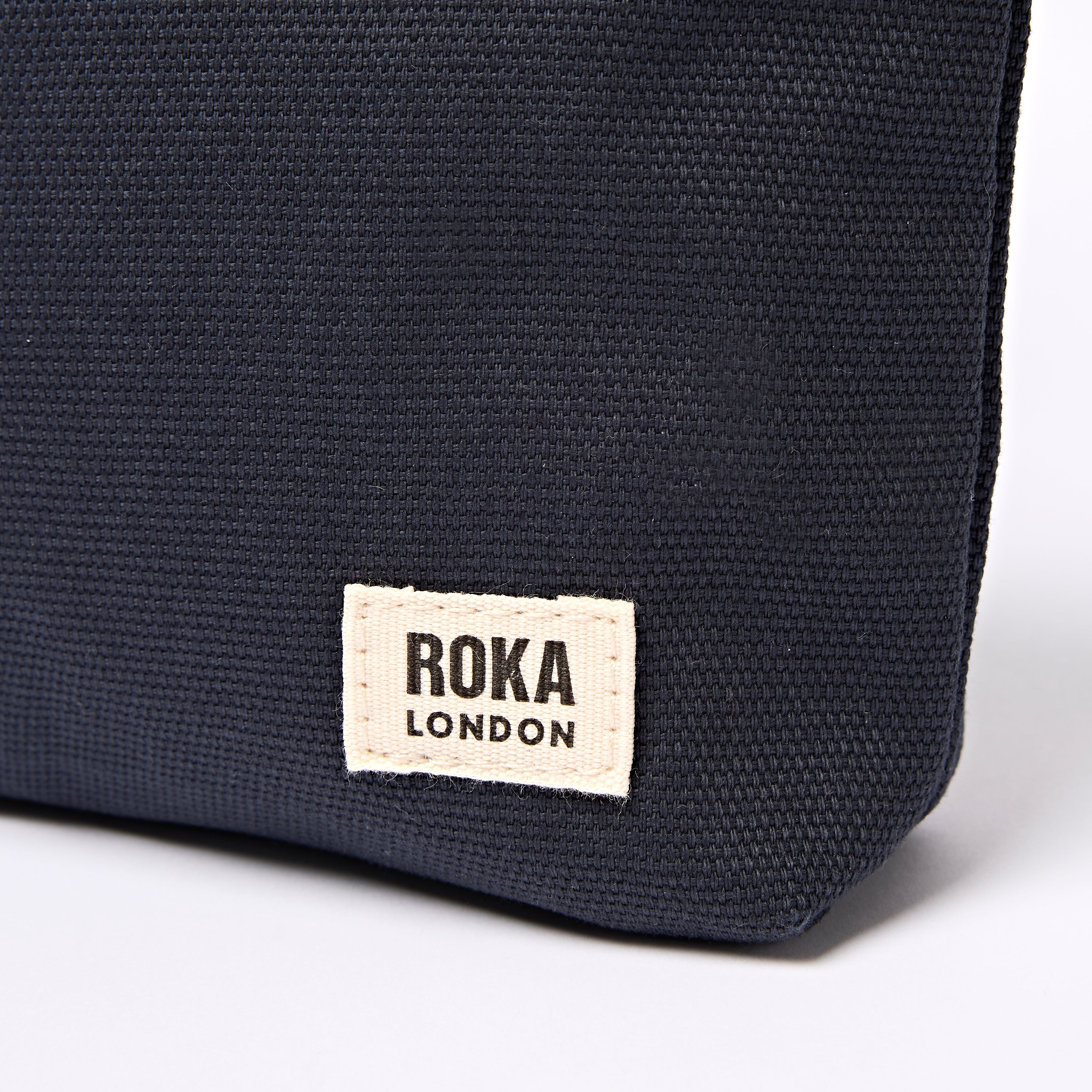 Maida Vale Pouch Medium Recycled Canvas - Smoke