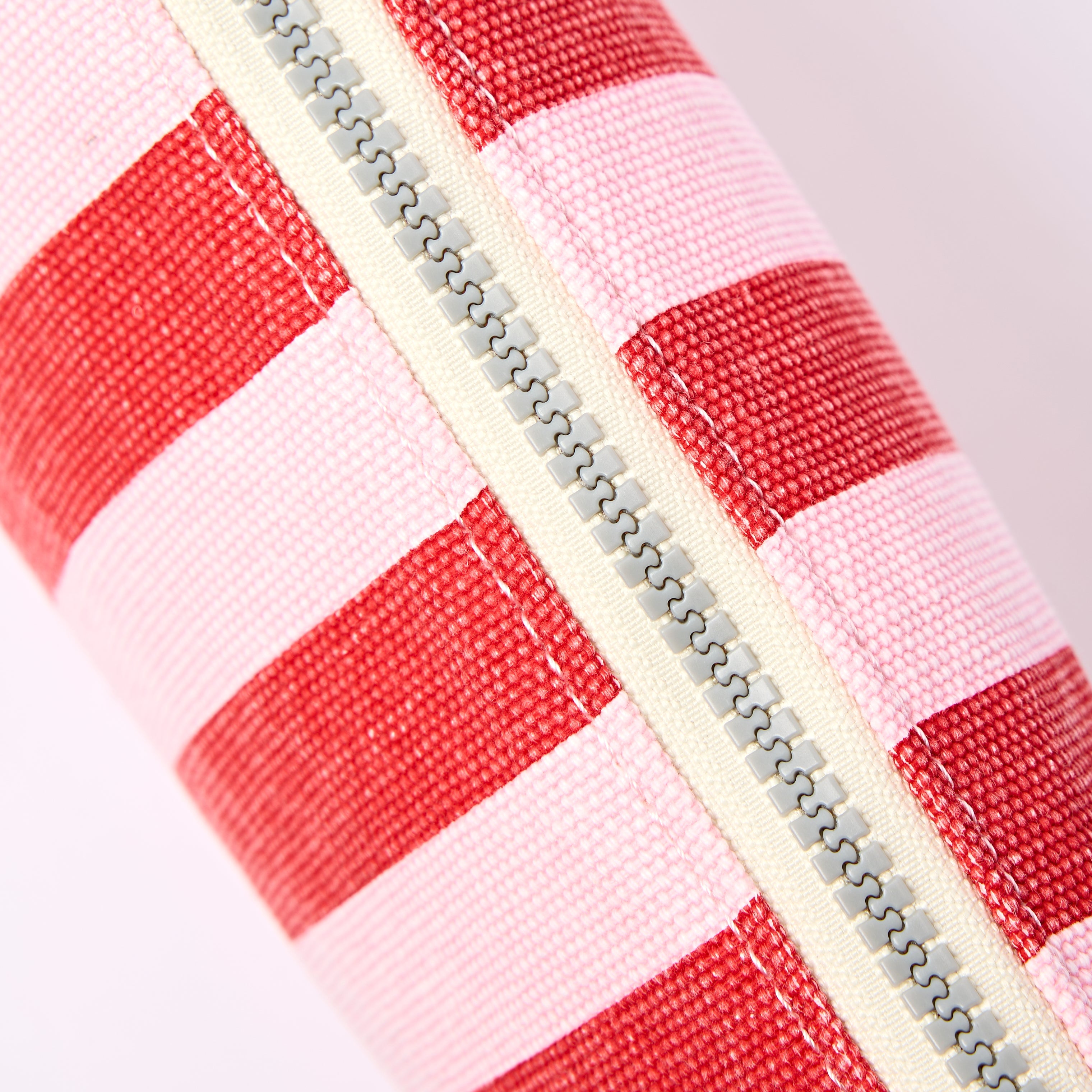 Maida Vale Pouch Medium Recycled Canvas - Strawberry Stripe