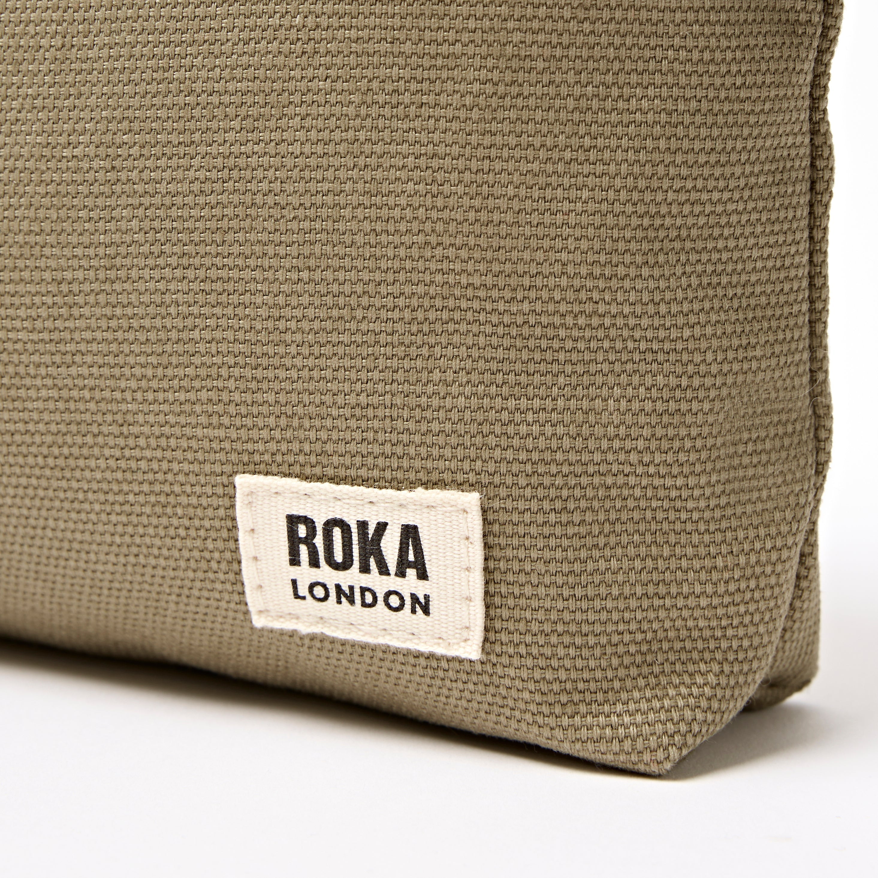 Maida Vale Pouch Medium Recycled Canvas - Taupe