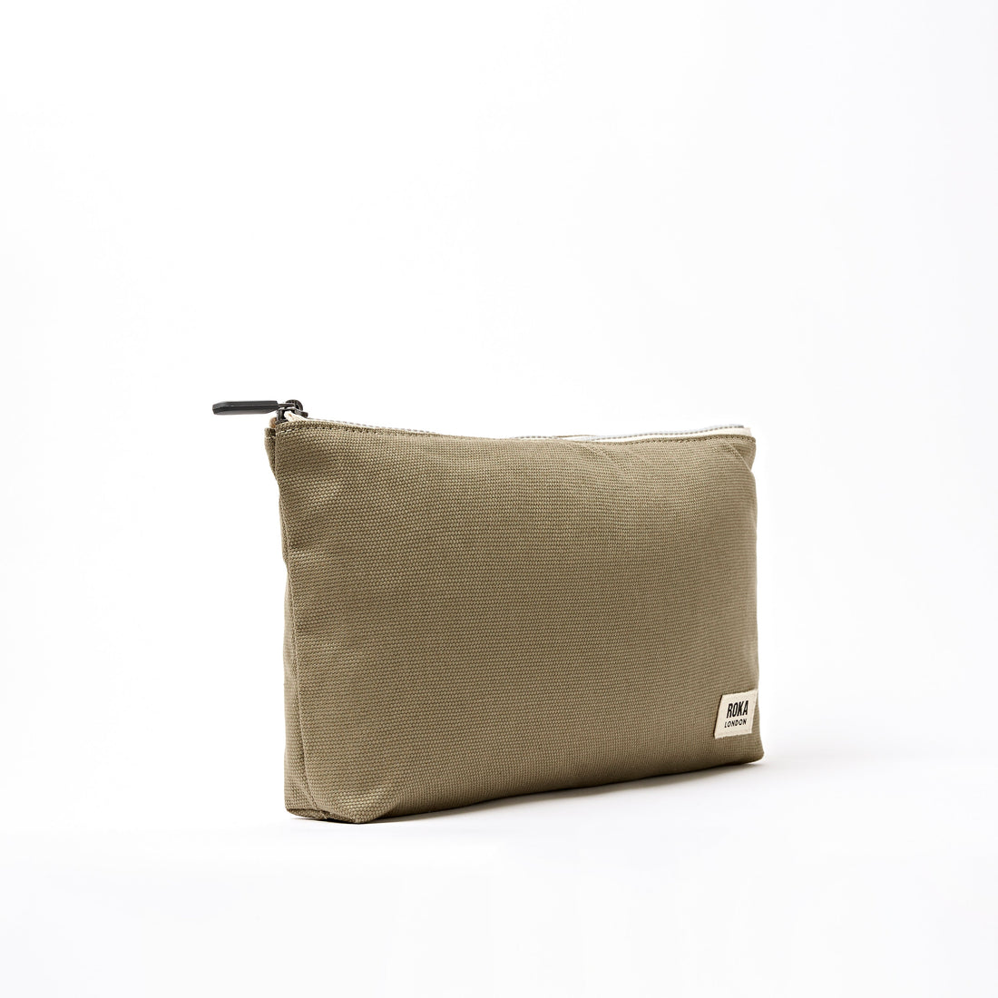 Maida Vale Pouch Medium Recycled Canvas - Taupe