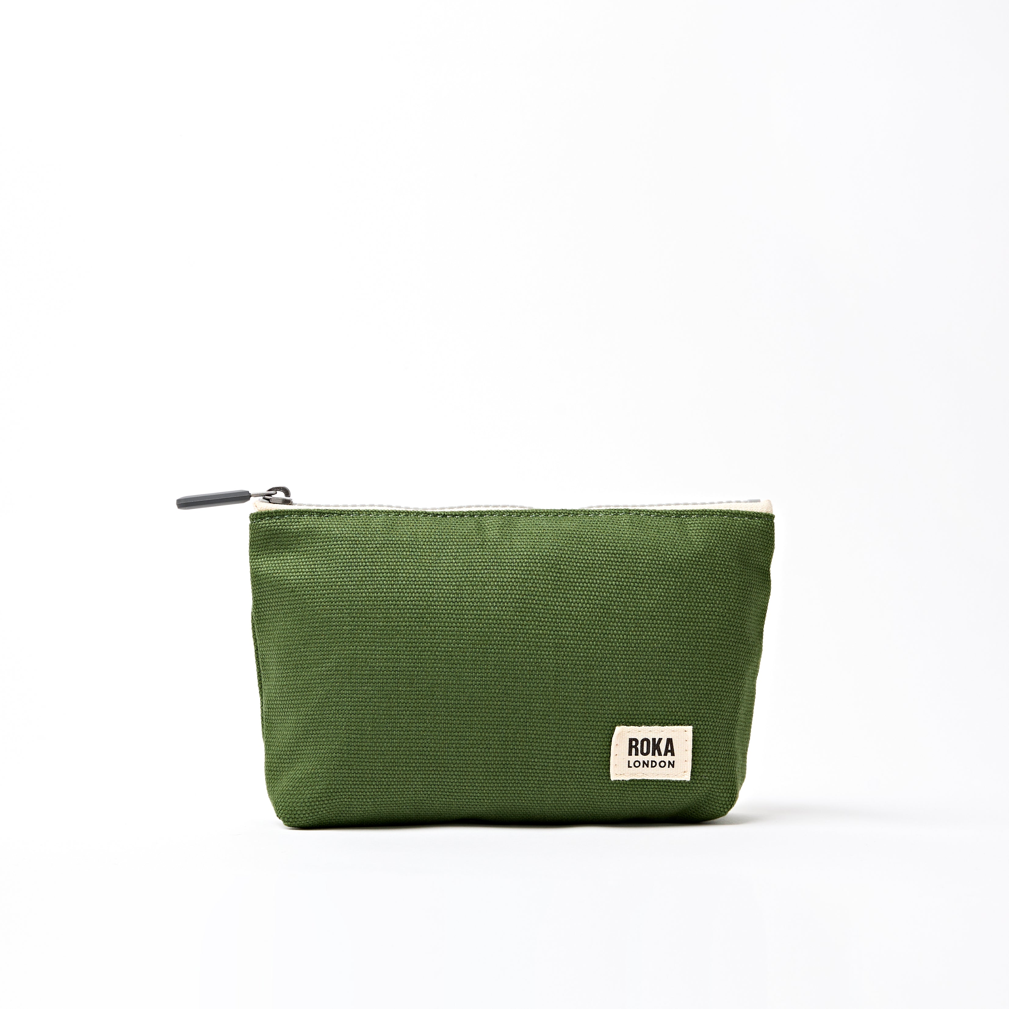 Maida Vale Pouch Medium Recycled Canvas - Artichoke