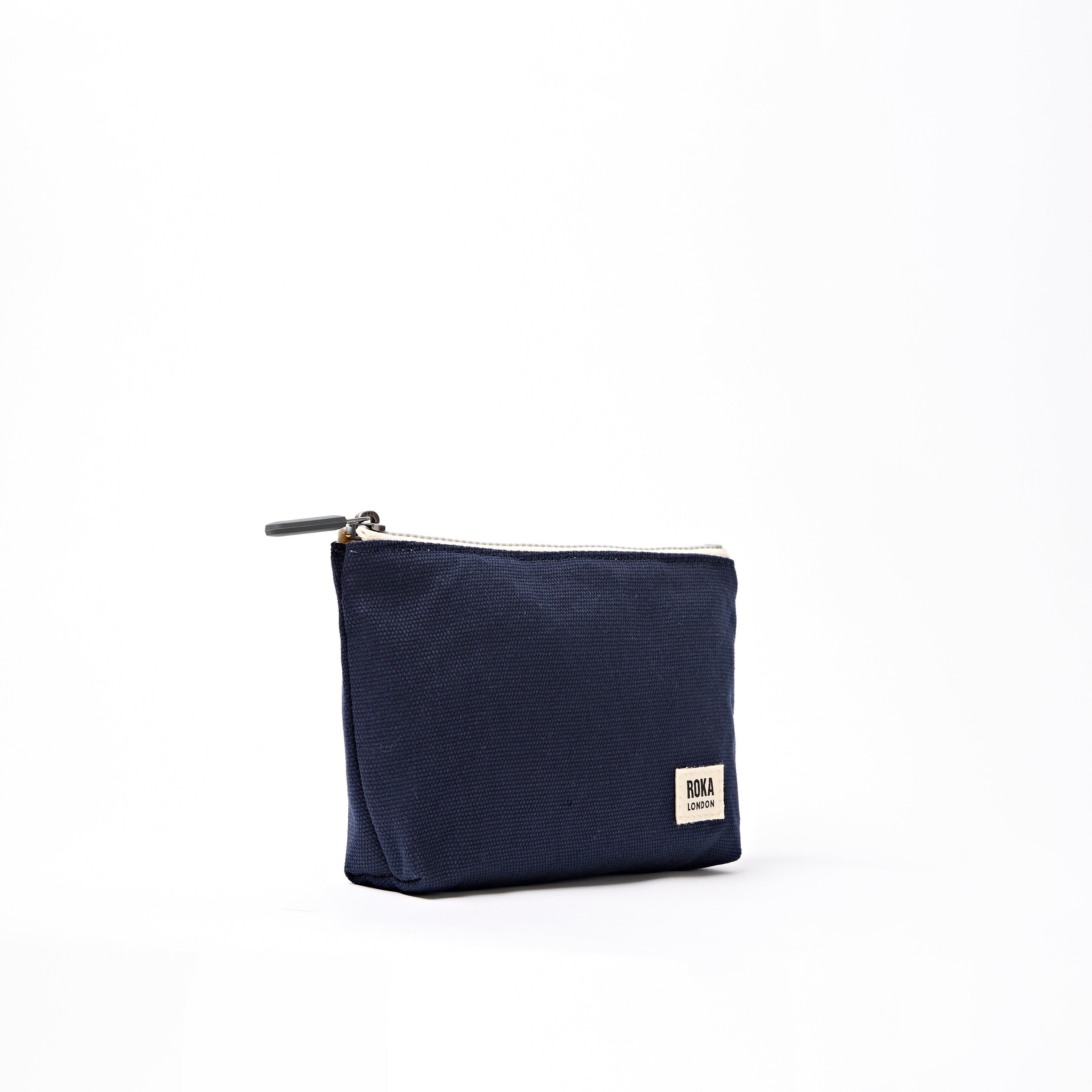 Maida Vale Pouch Medium Recycled Canvas - Midnight