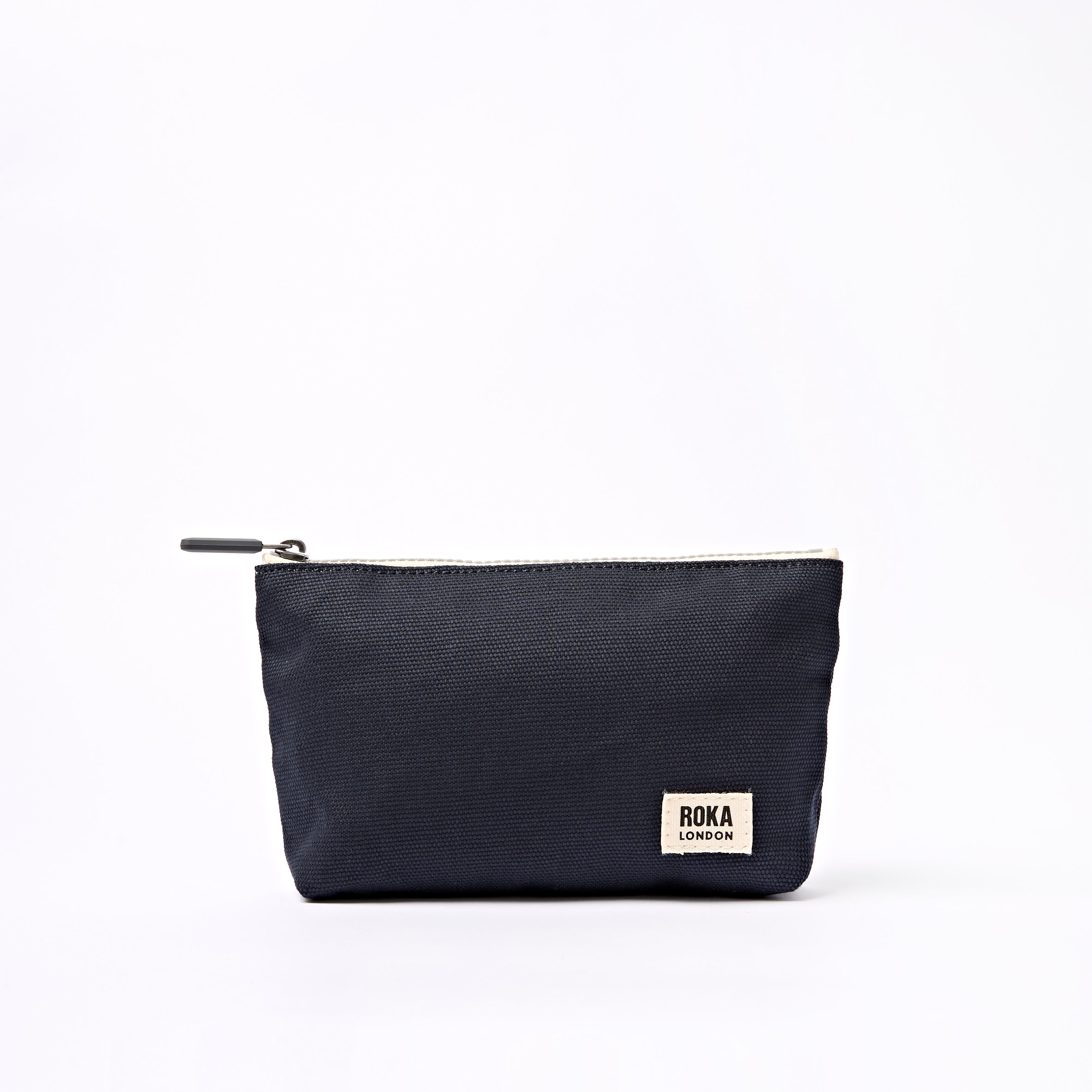 Maida Vale Pouch Medium Recycled Canvas - Smoke