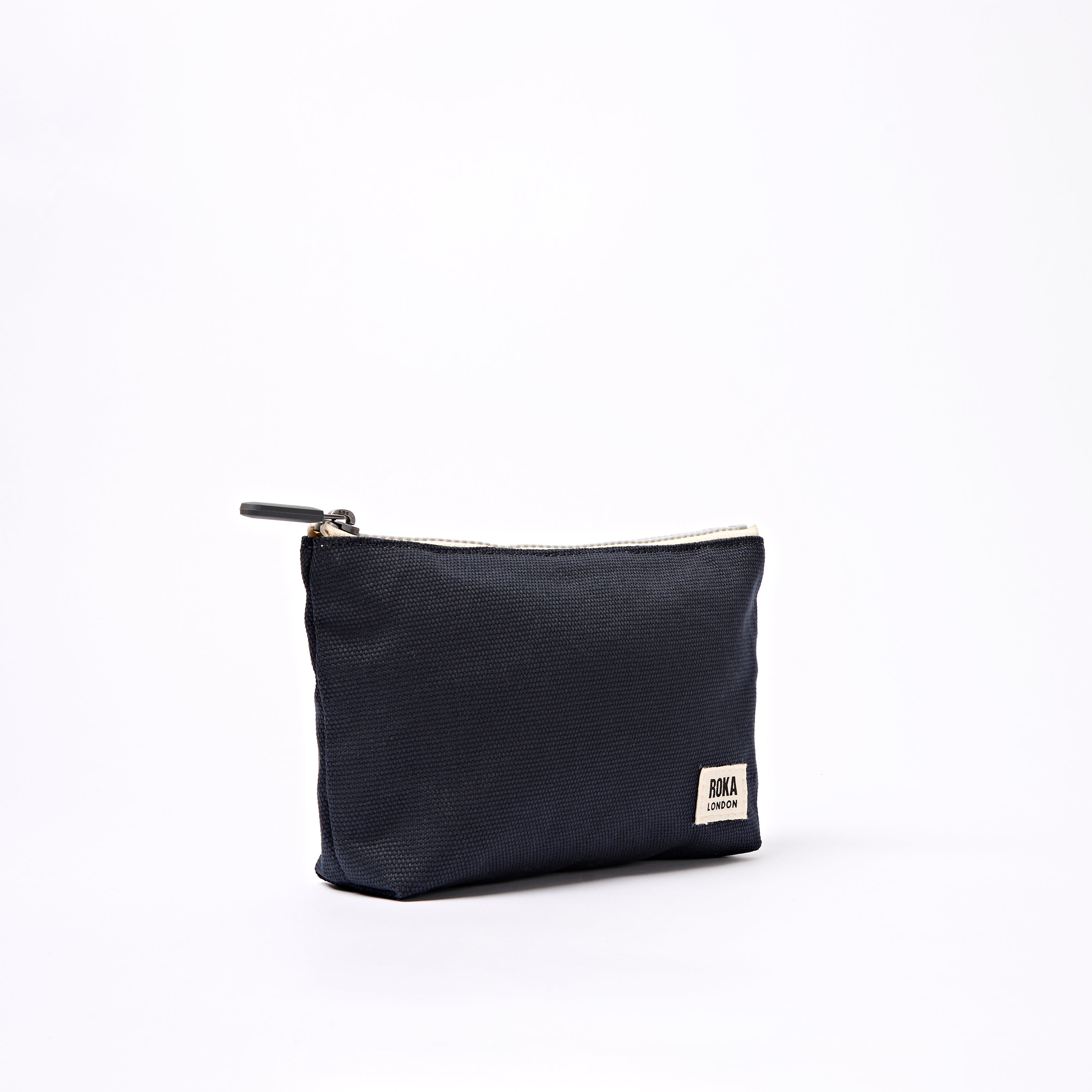 Maida Vale Pouch Medium Recycled Canvas - Smoke