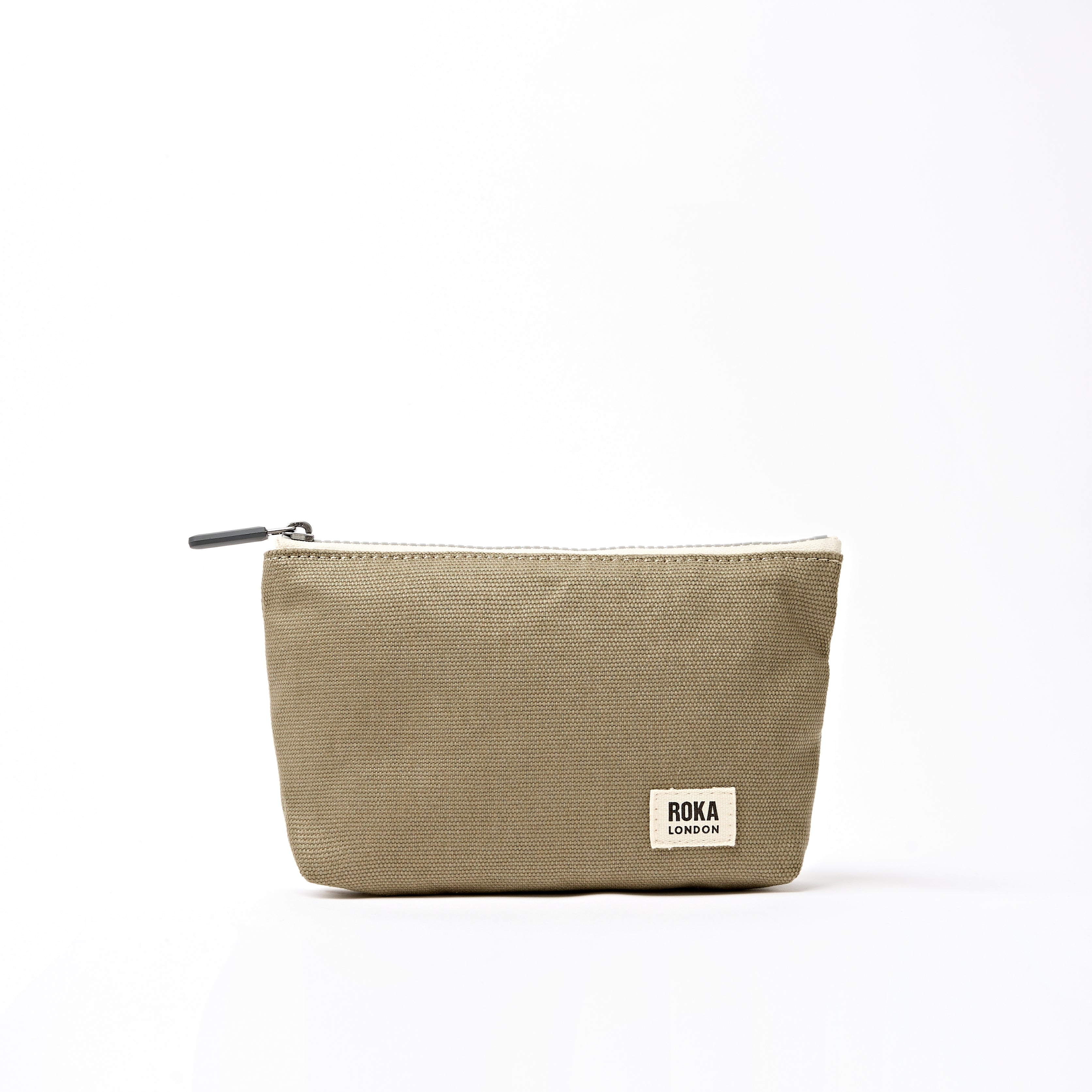 Maida Vale Pouch Medium Recycled Canvas - Taupe