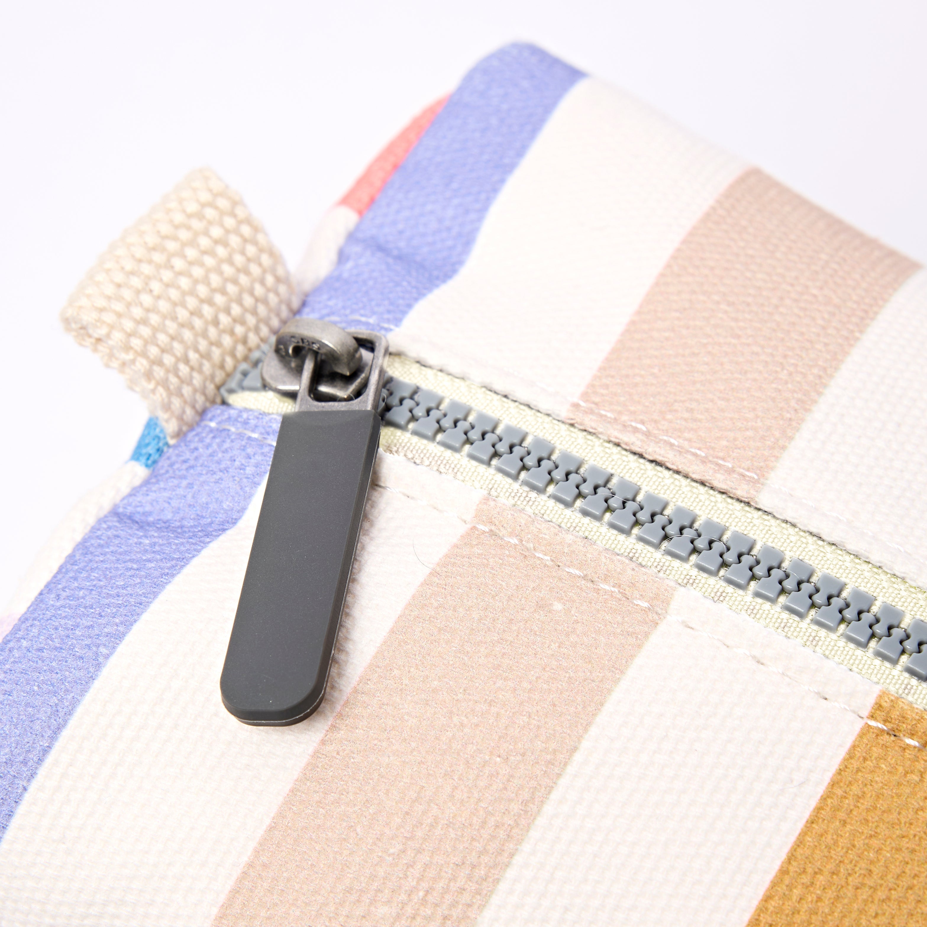 Mayfair Wash Bag Small Recycled Canvas - Pastel Multistripe