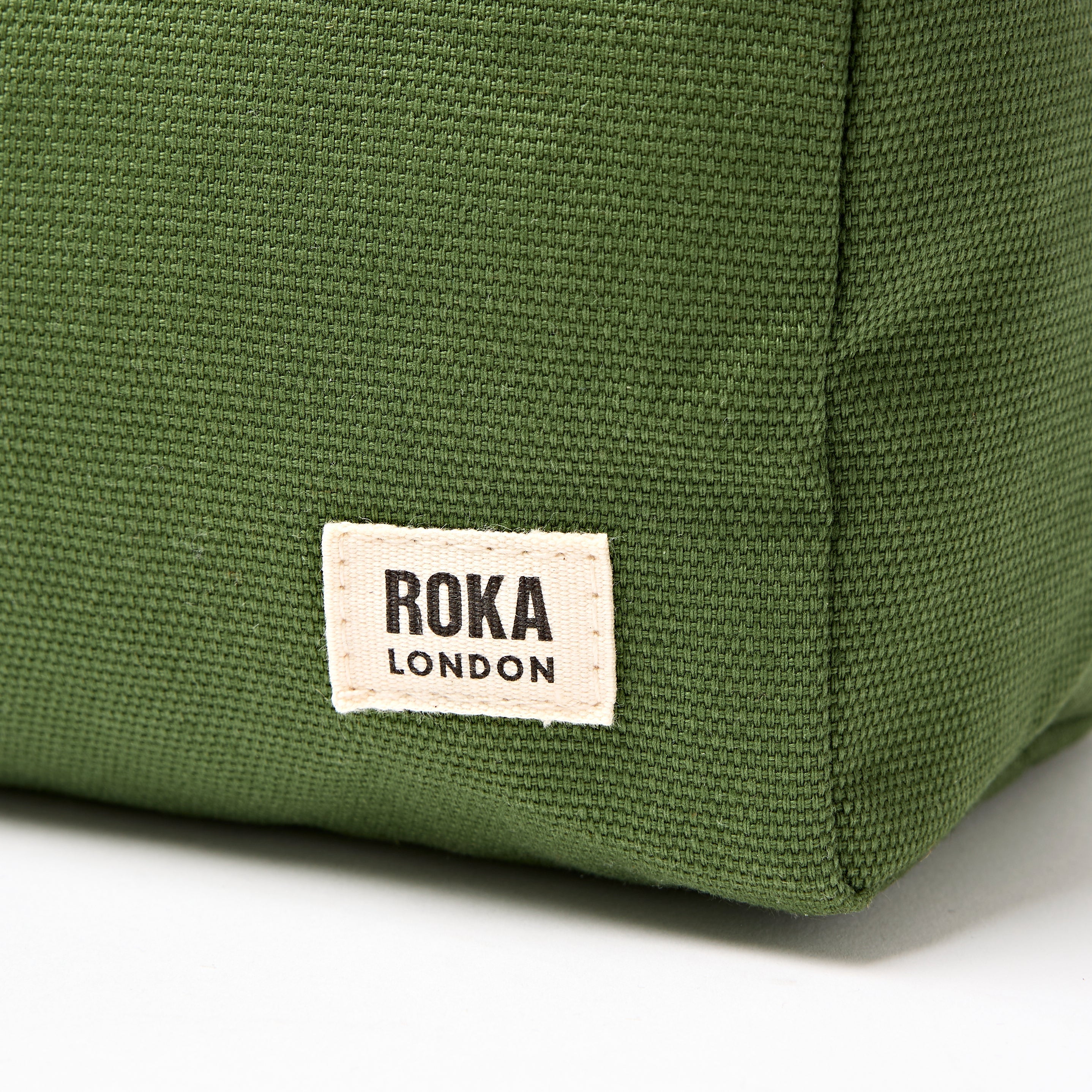 Mayfair Wash Bag Small Recycled Canvas - Artichoke