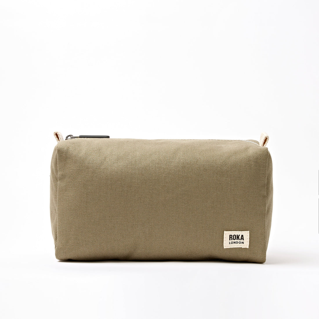 Mayfair Wash Bag Small Recycled Canvas - Taupe