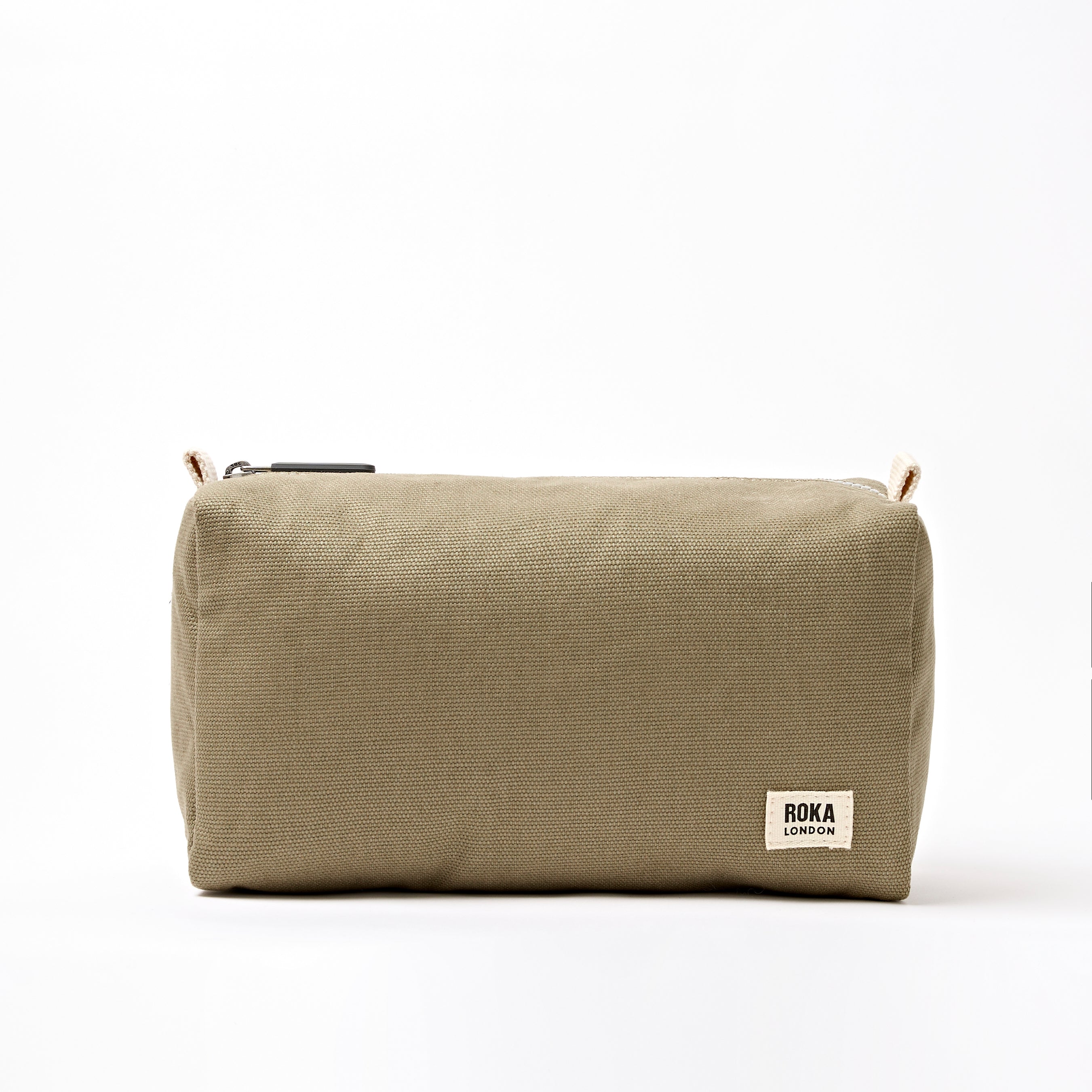 Mayfair Wash Bag Small Recycled Canvas - Taupe