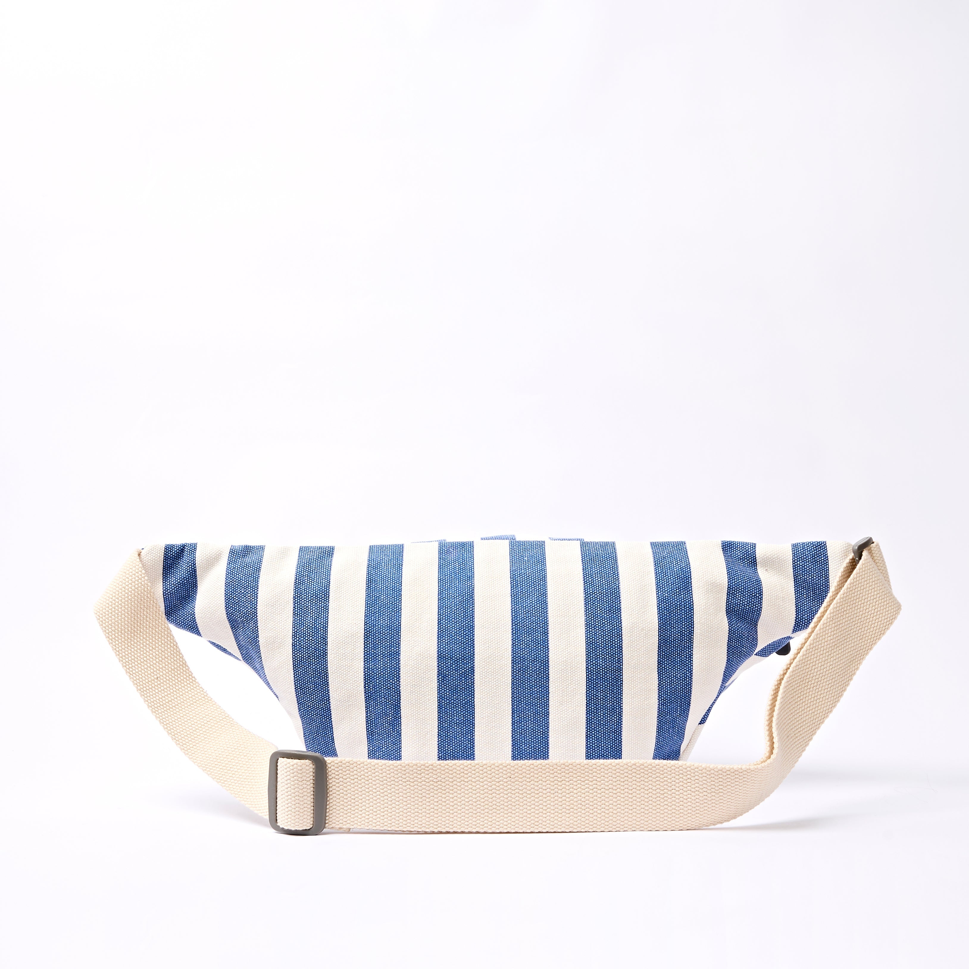 Mill Hill Crossbody Bag Small Recycled Canvas - Denim Stripe