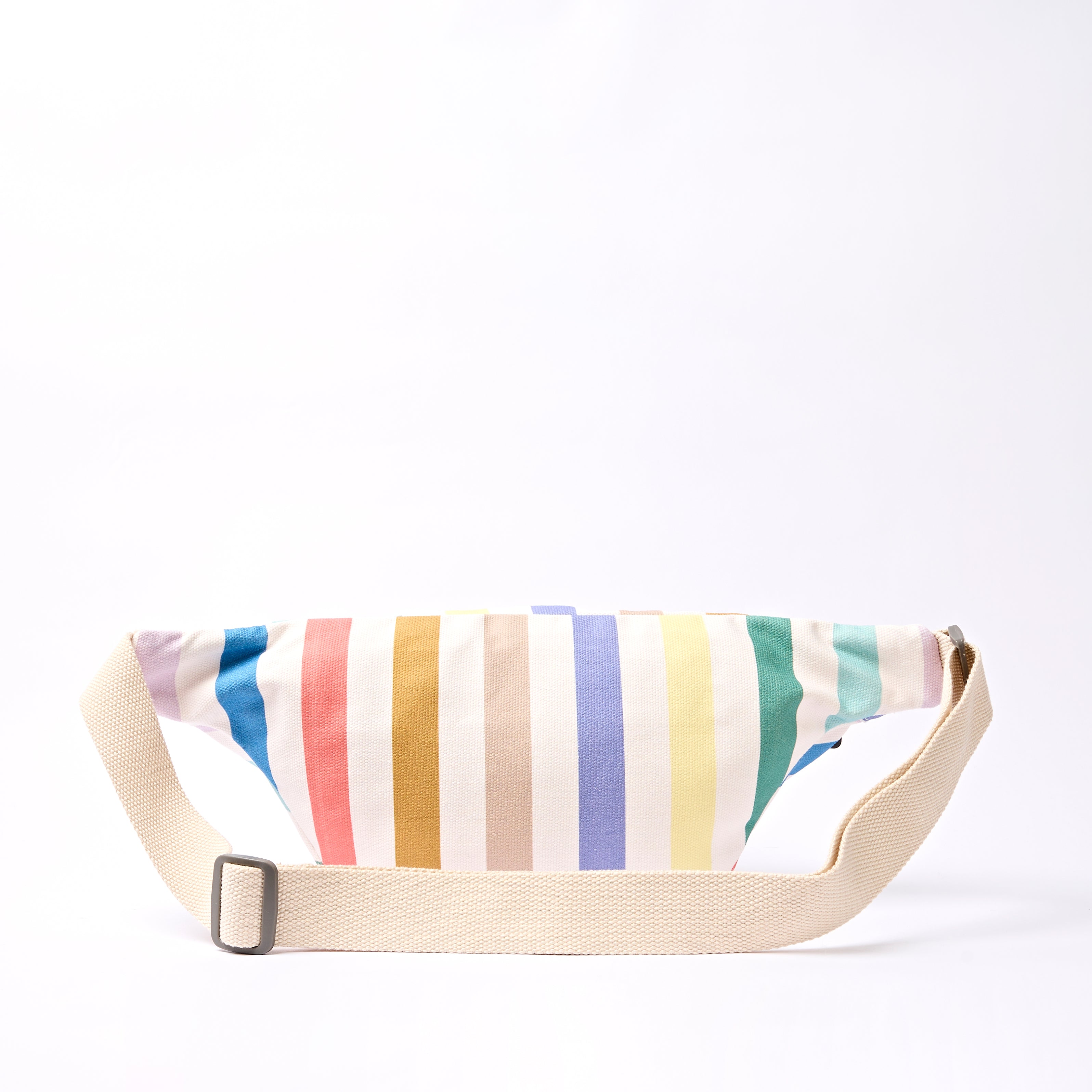 Mill Hill Crossbody Bag Small Recycled Canvas - Pastel Multistripe