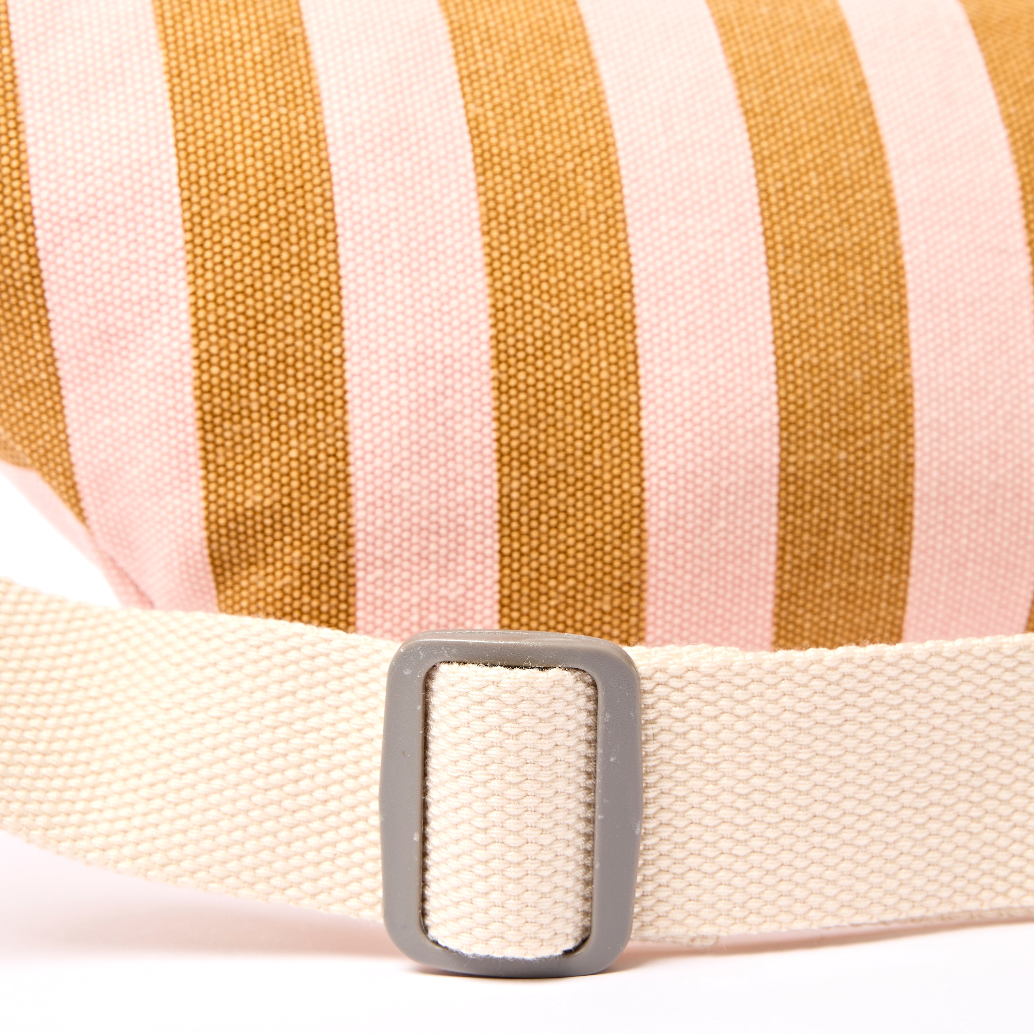 Mill Hill Crossbody Bag Small Recycled Canvas - Rose Gold Stripe