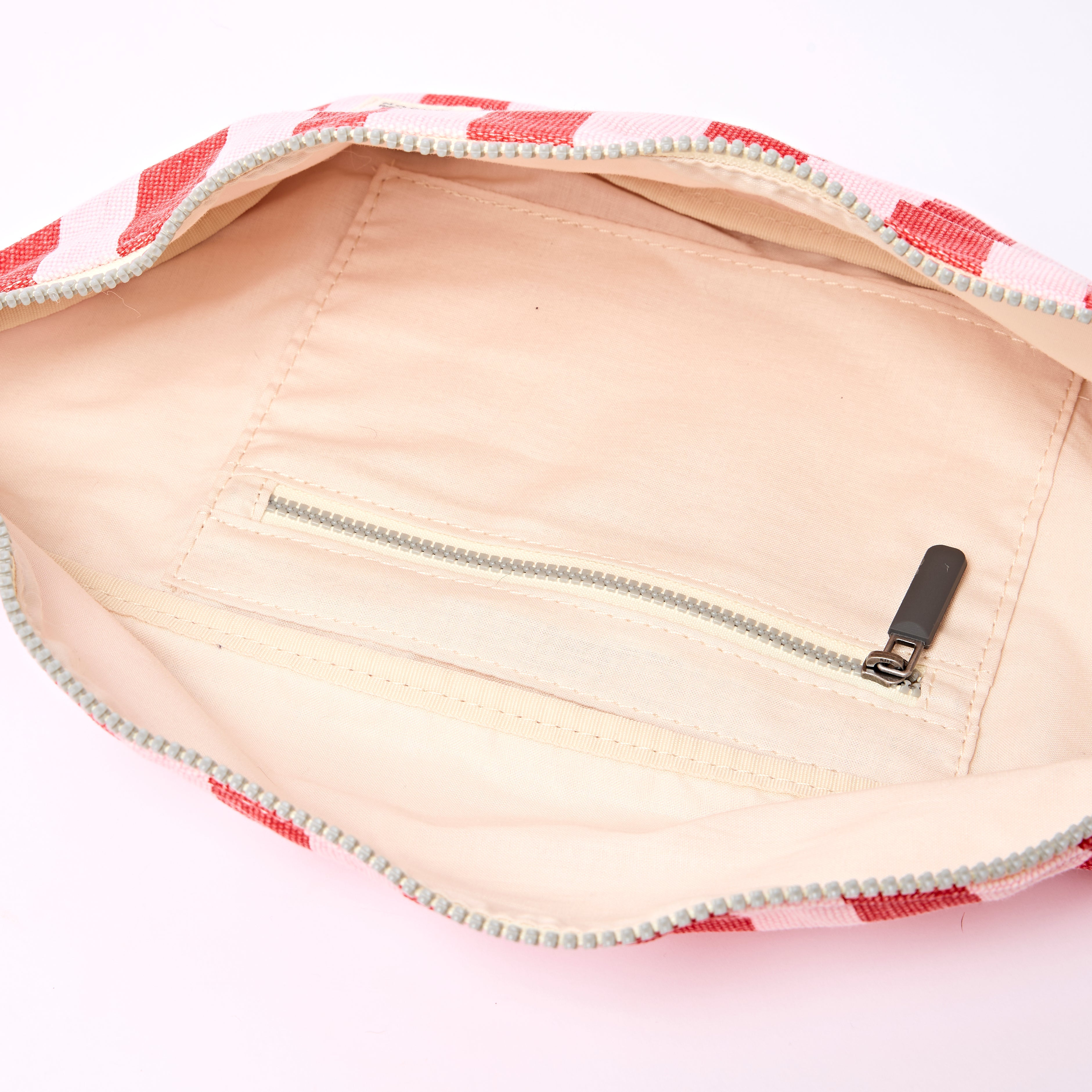 Mill Hill Crossbody Bag Small Recycled Canvas - Strawberry Stripe