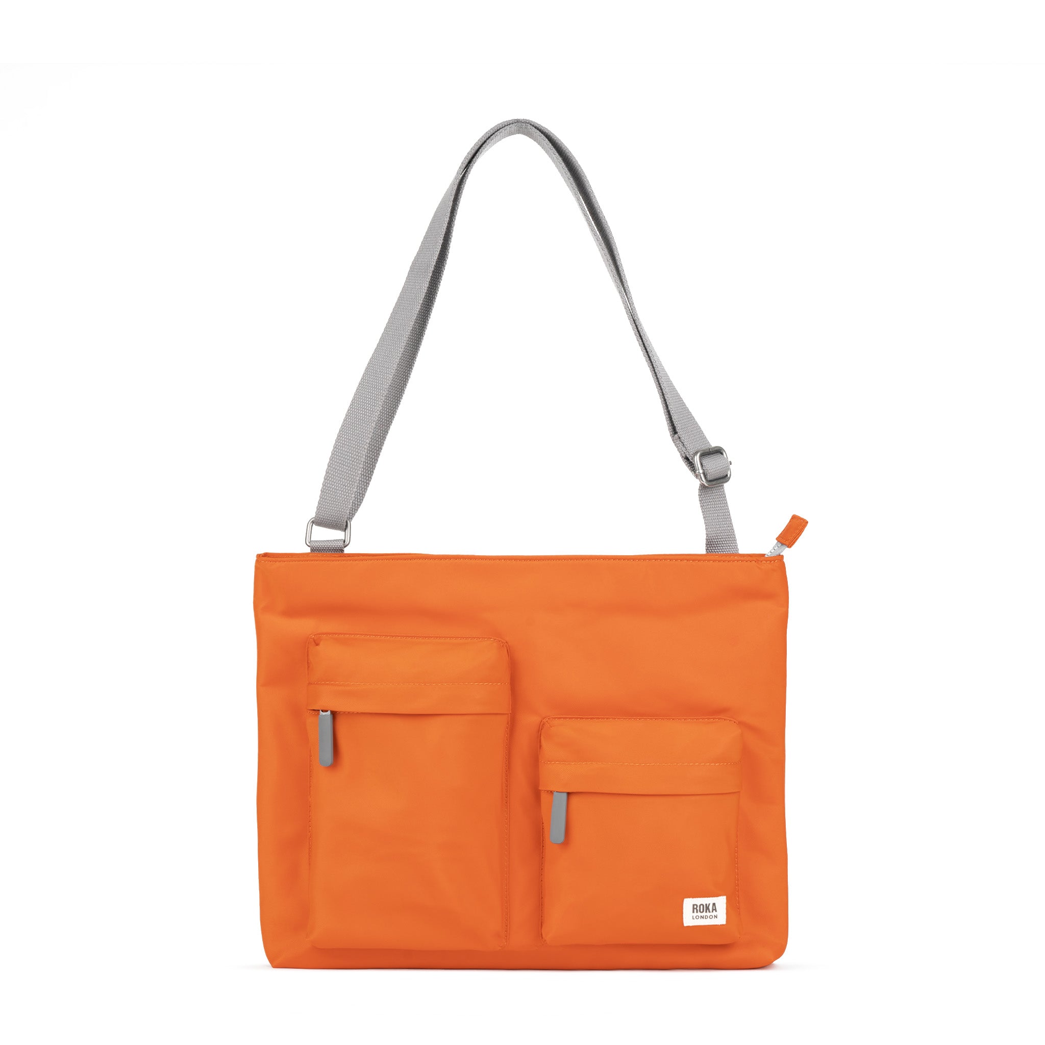 Moorgate Messenger Bag Medium Recycled Nylon - Burnt Orange