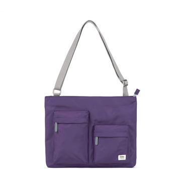 Moorgate Messenger Bag Medium Recycled Nylon - Majestic Purple