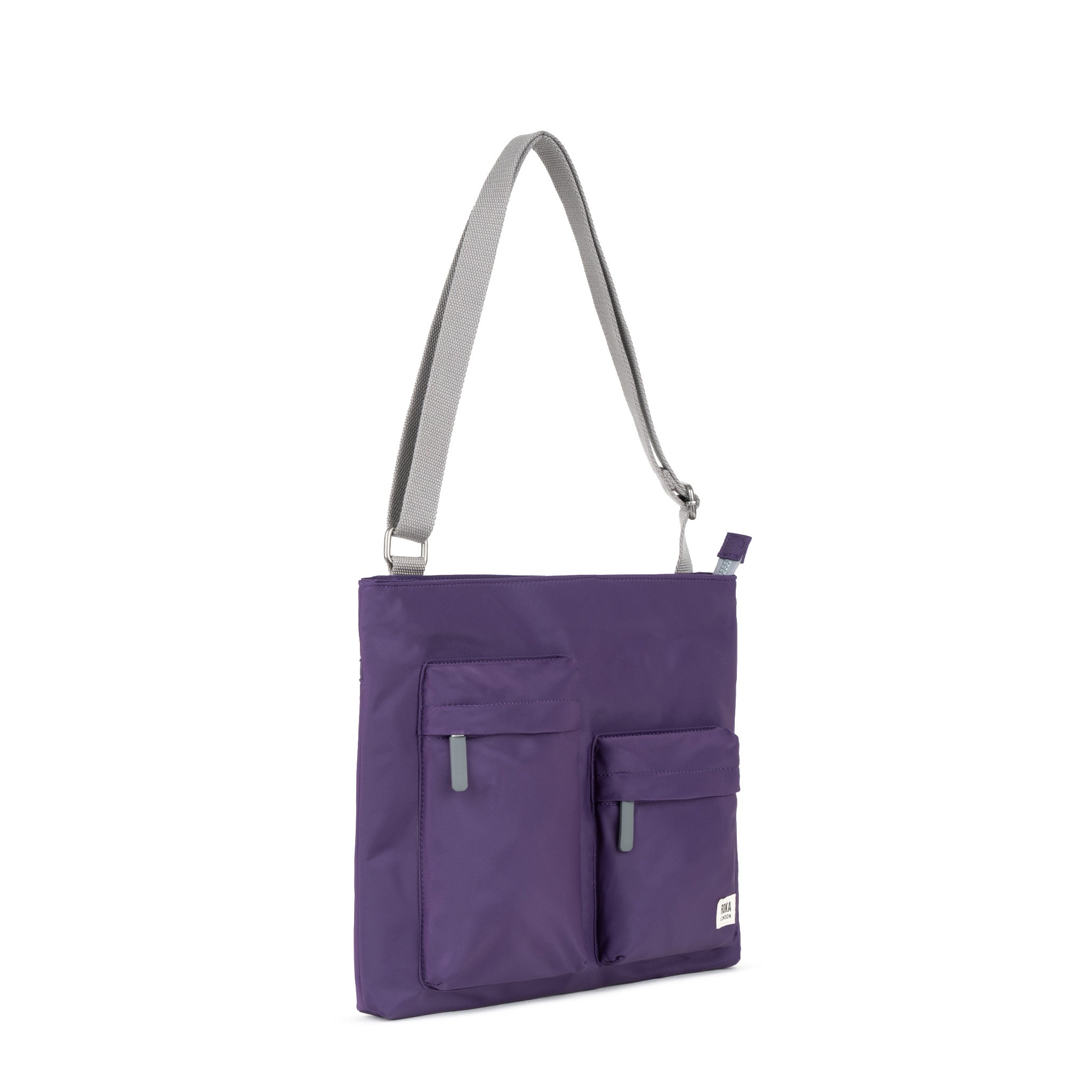 Moorgate Messenger Bag Medium Recycled Nylon - Majestic Purple