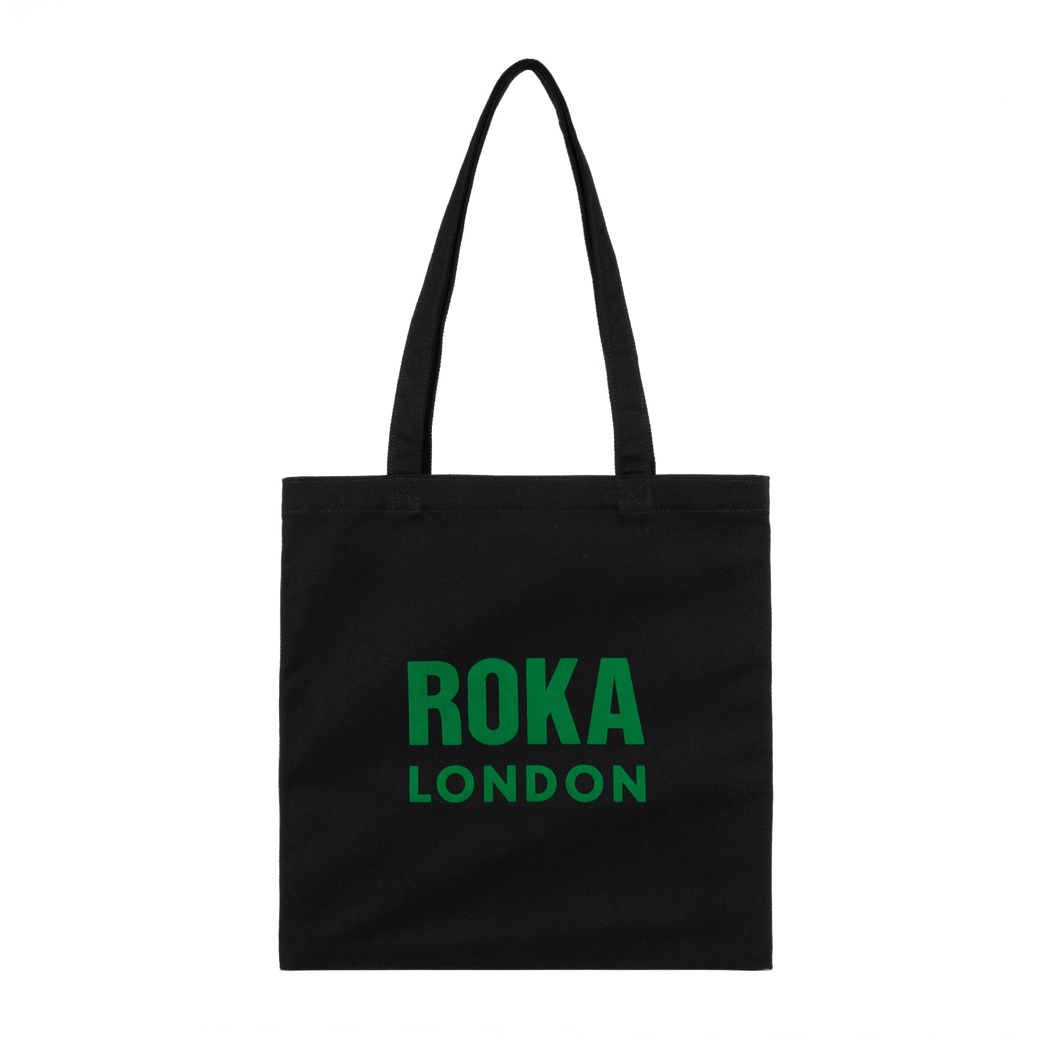 Notting Hill Tote Bag Small Cotton - Black Emerald