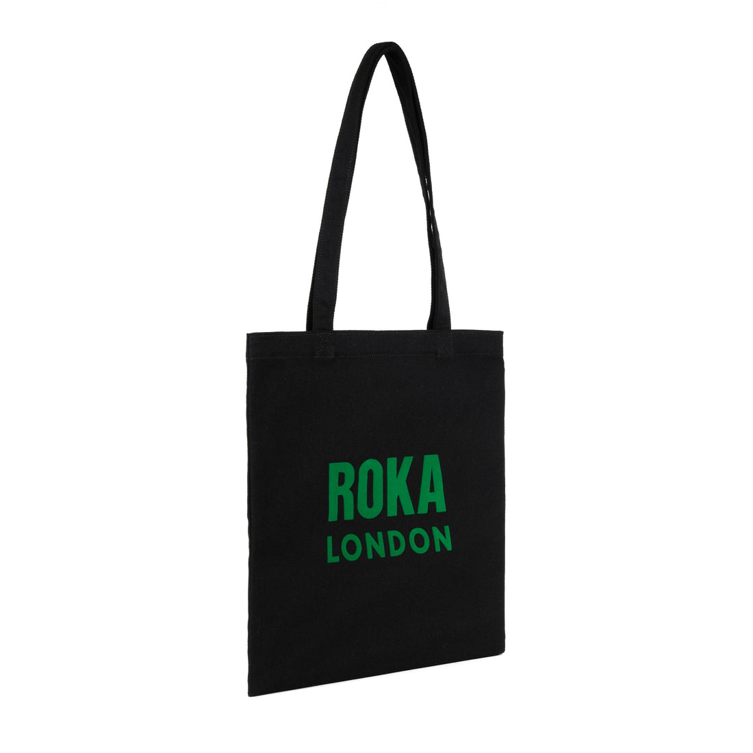 Notting Hill Tote Bag Small Cotton - Black Emerald