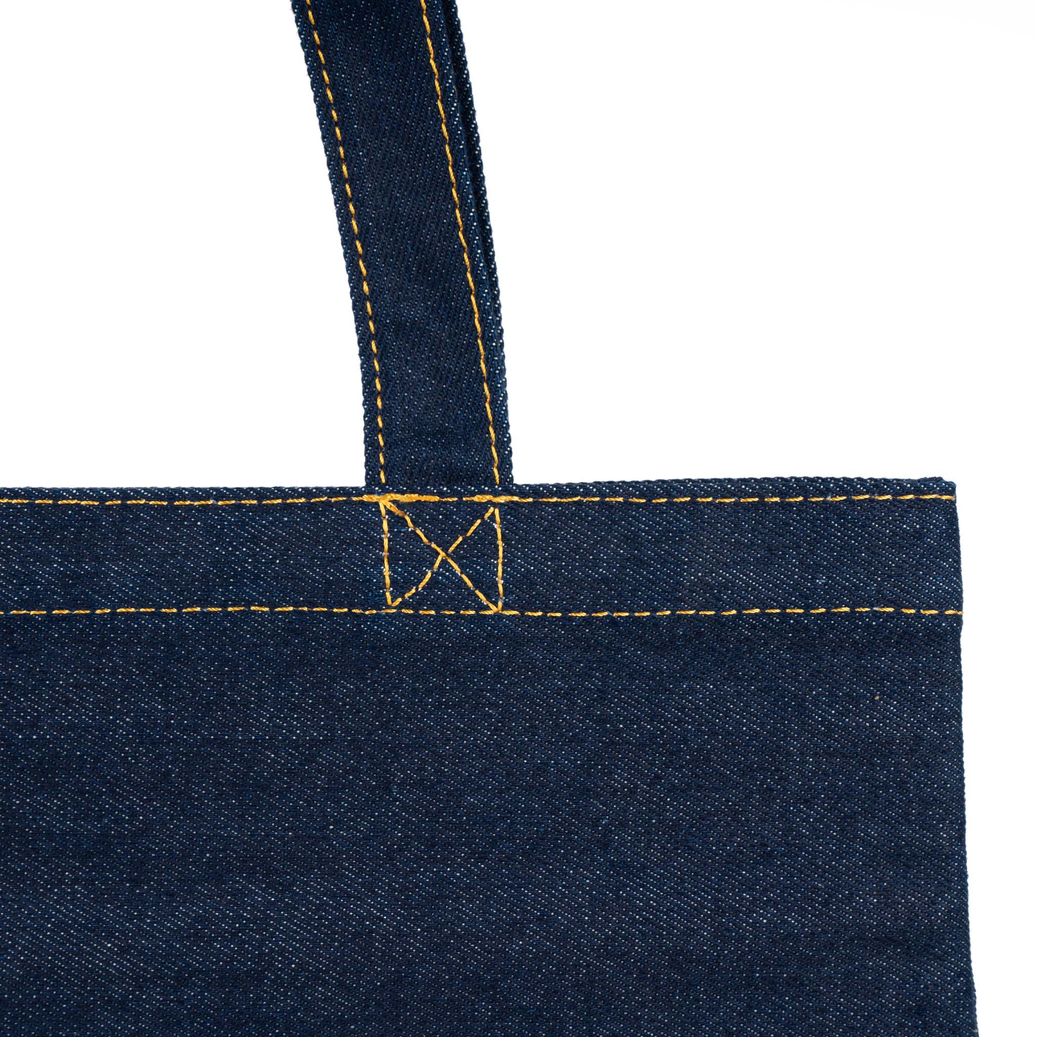 Notting Hill Tote Bag Small Cotton - Dark Wash Denim