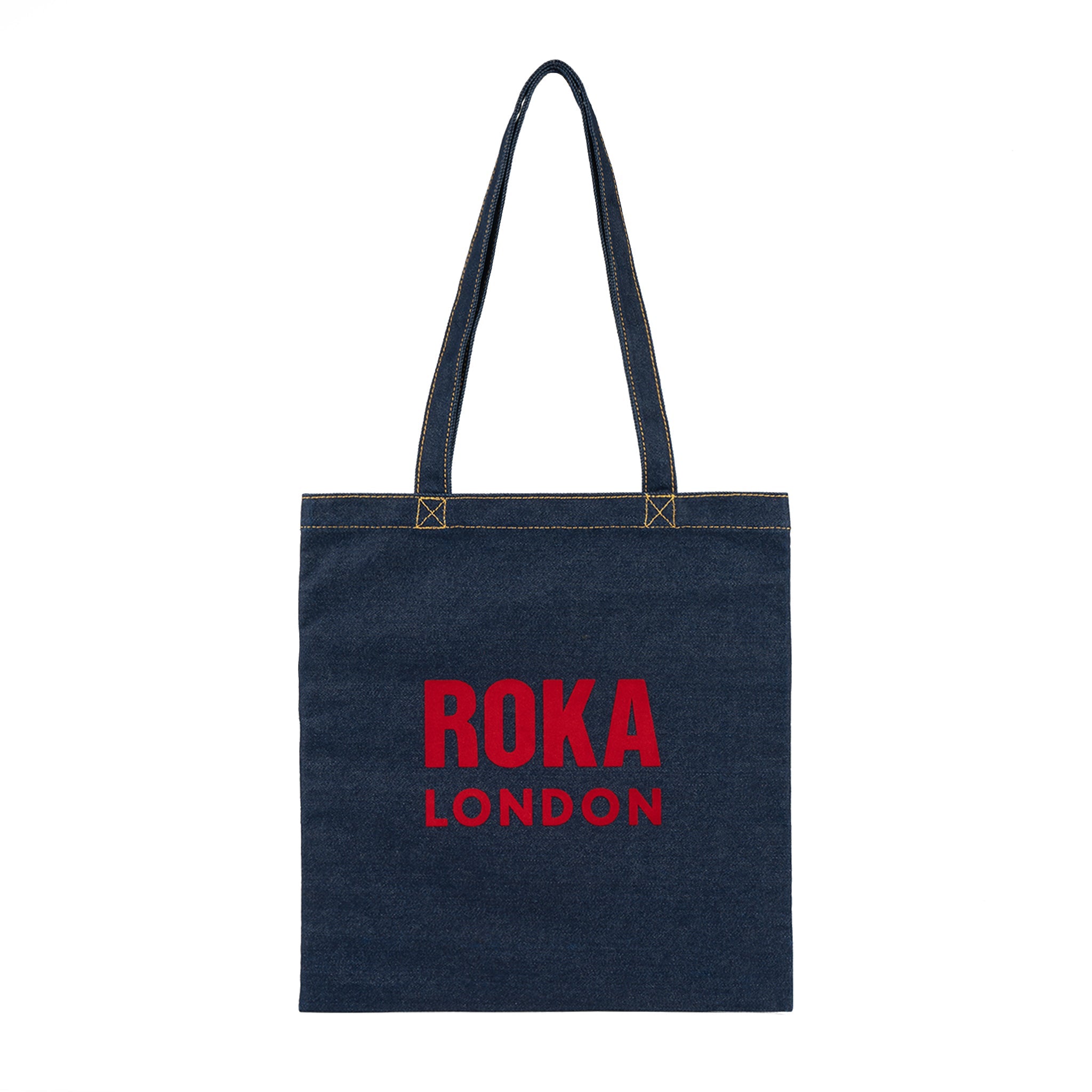 Notting Hill Tote Bag Small Cotton - Dark Wash Denim