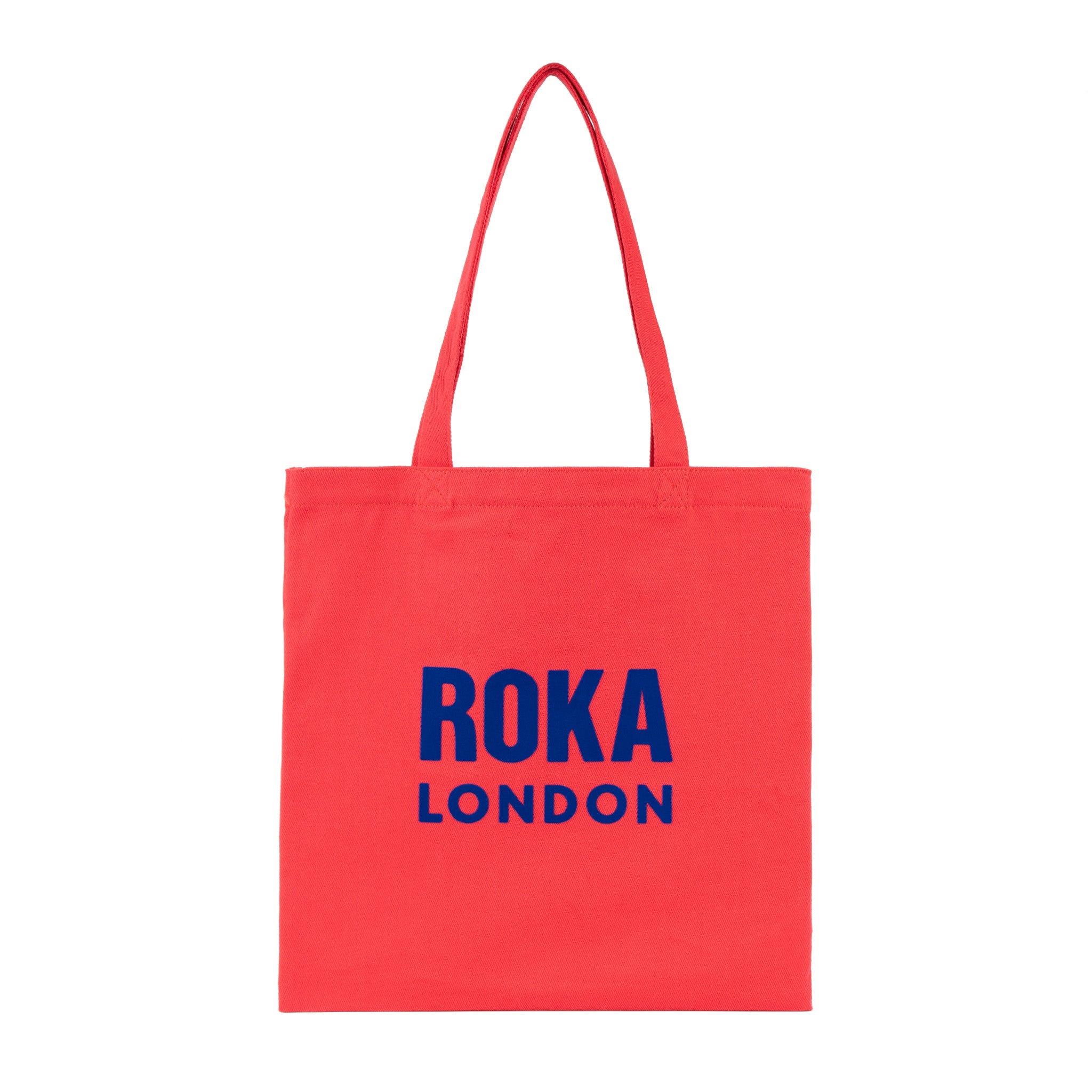 Notting Hill Tote Bag Small Cotton - Raspberry Blue