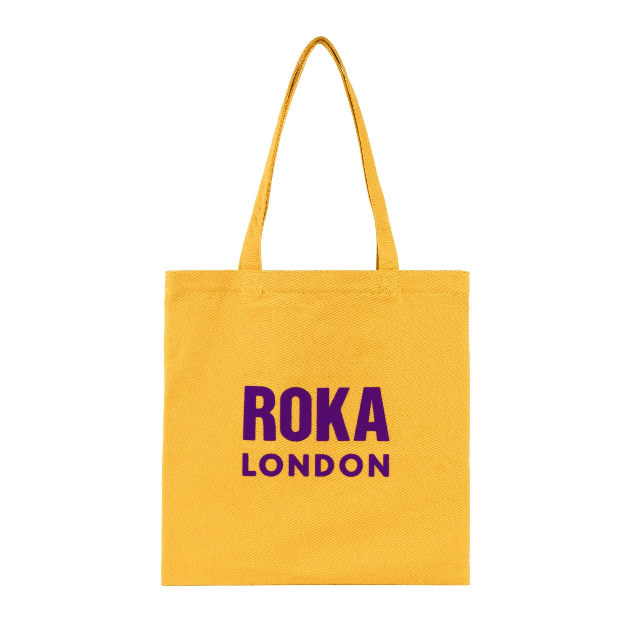 Notting Hill Tote Bag Small Cotton - Yellow Purple