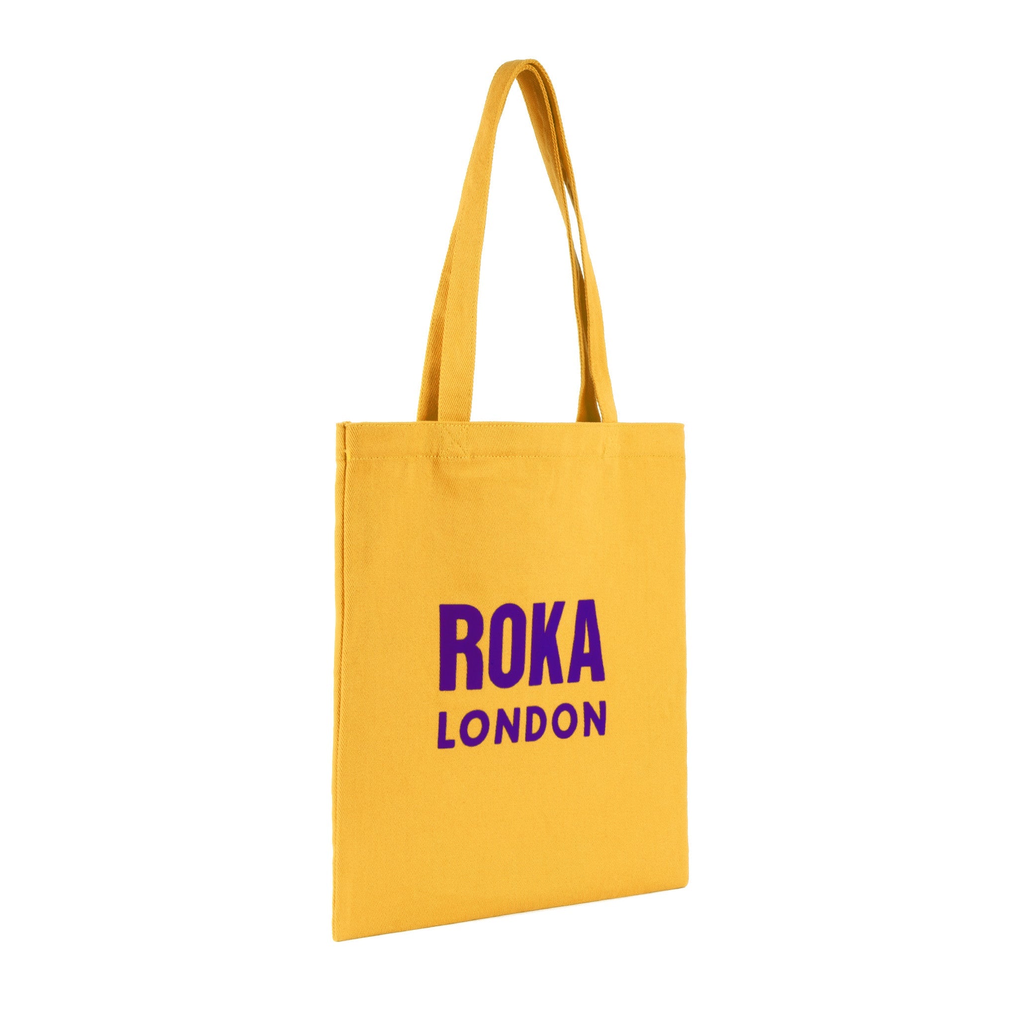 Notting Hill Tote Bag Small Cotton - Yellow Purple