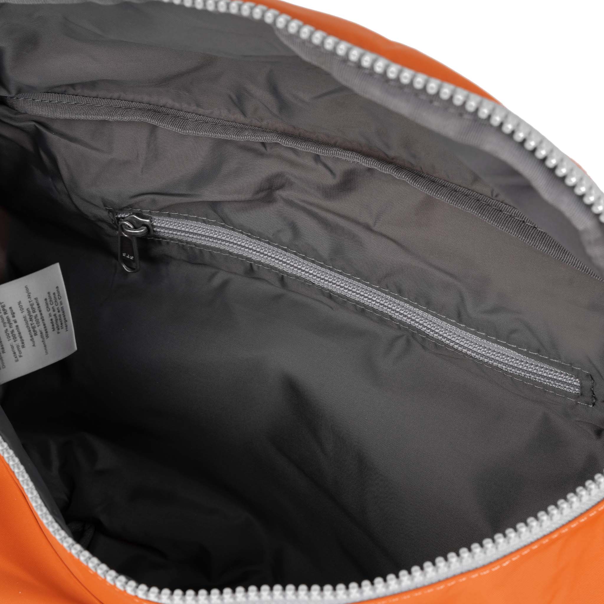 Oval Crossbody Bag Extra Large Recycled Nylon - Burnt Orange