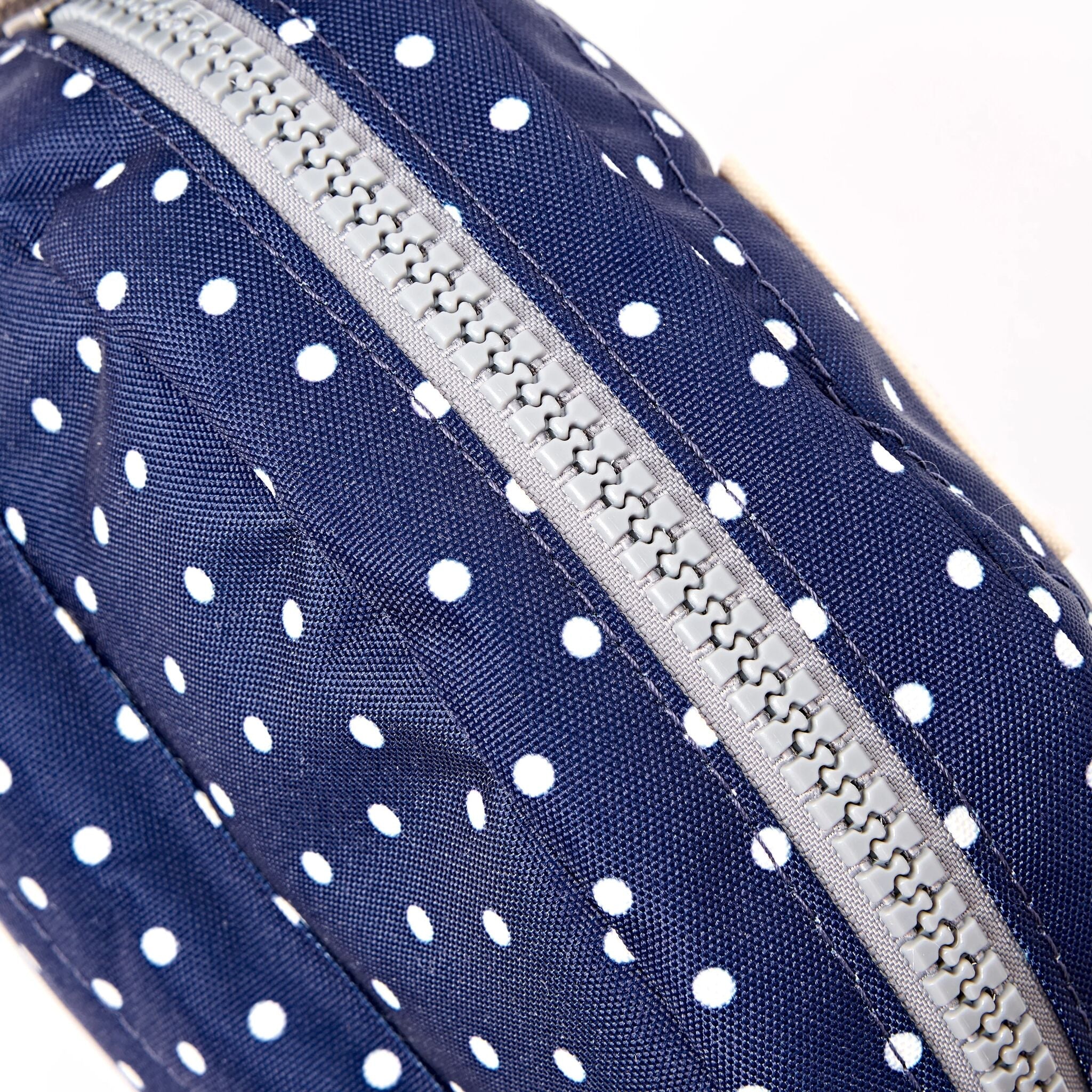 Paddington Crossbody Bag in Navy Polka Dot