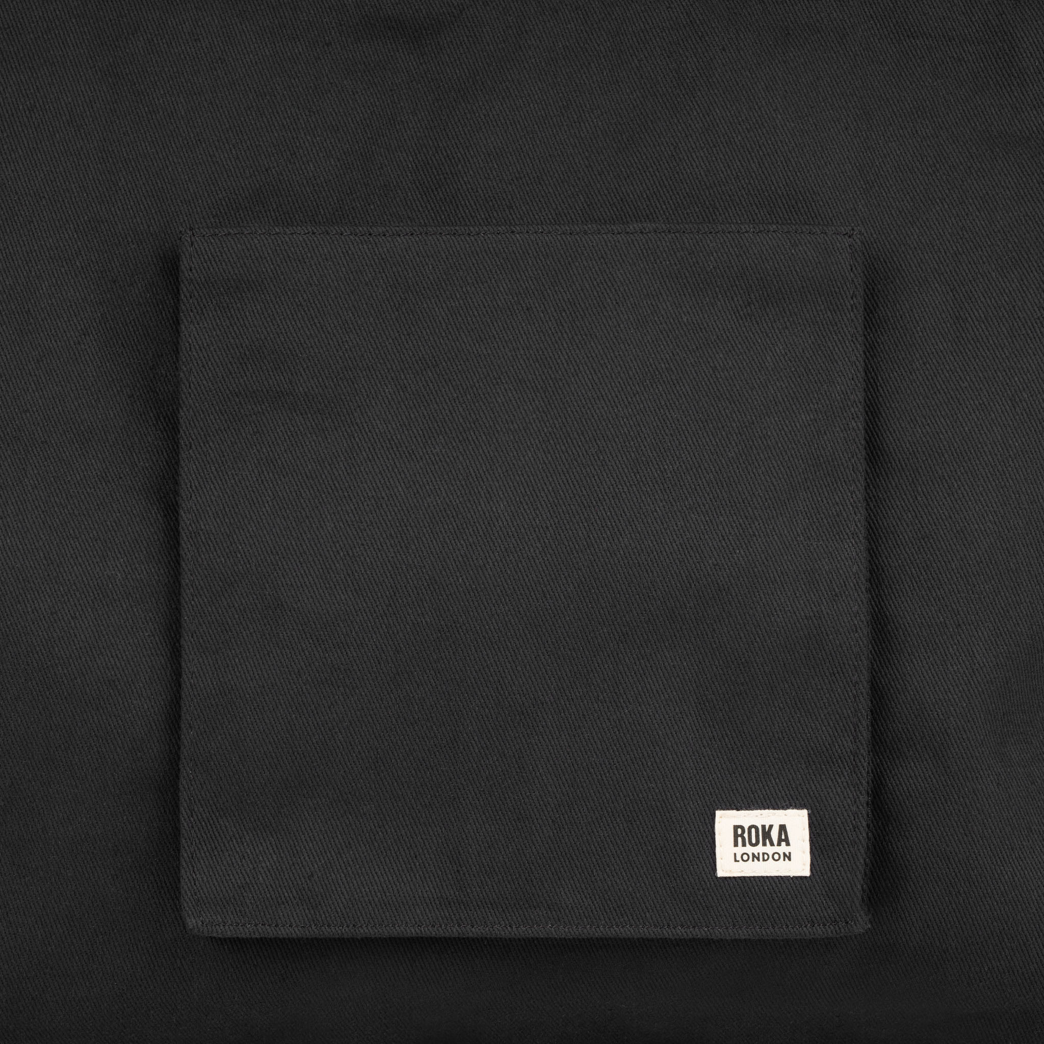 Portobello Tote Bag Large Cotton - Black