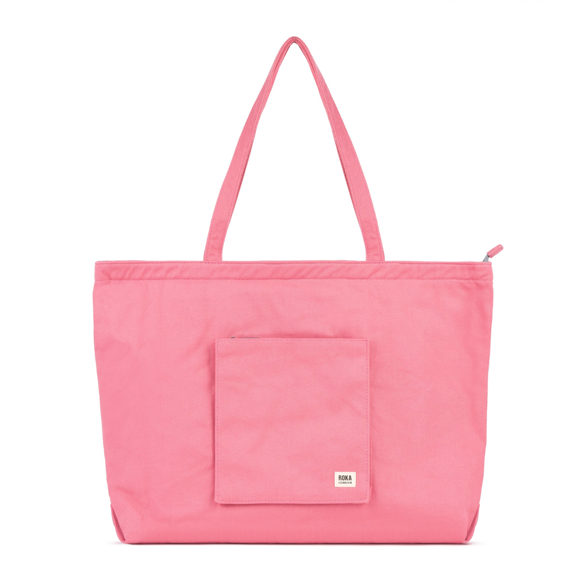 Portobello Tote Bag Large Cotton - Crimson