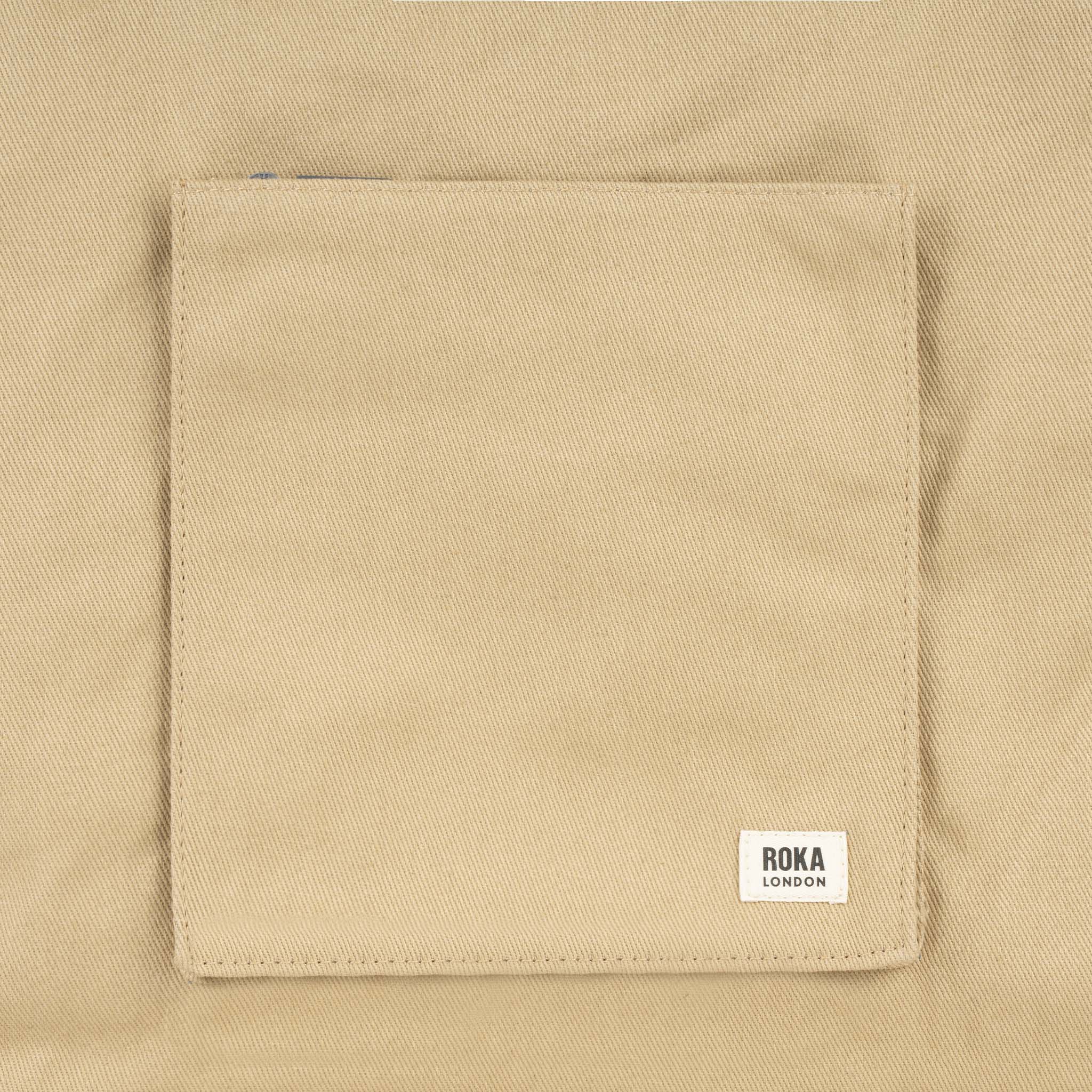 Portobello Tote Bag Large Cotton - Khaki