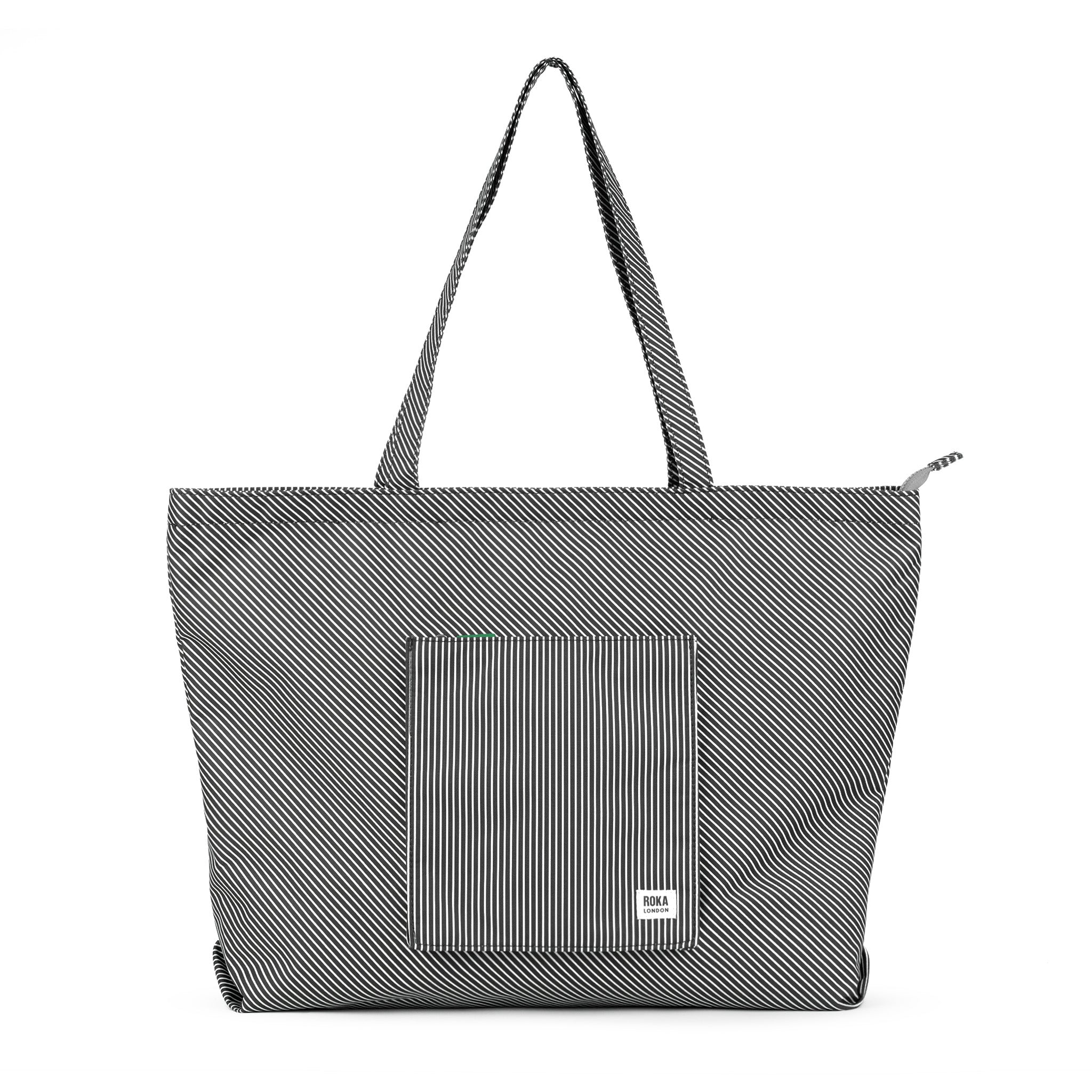 Portobello Tote Bag Large Recycled Canvas - Mixed Hickory