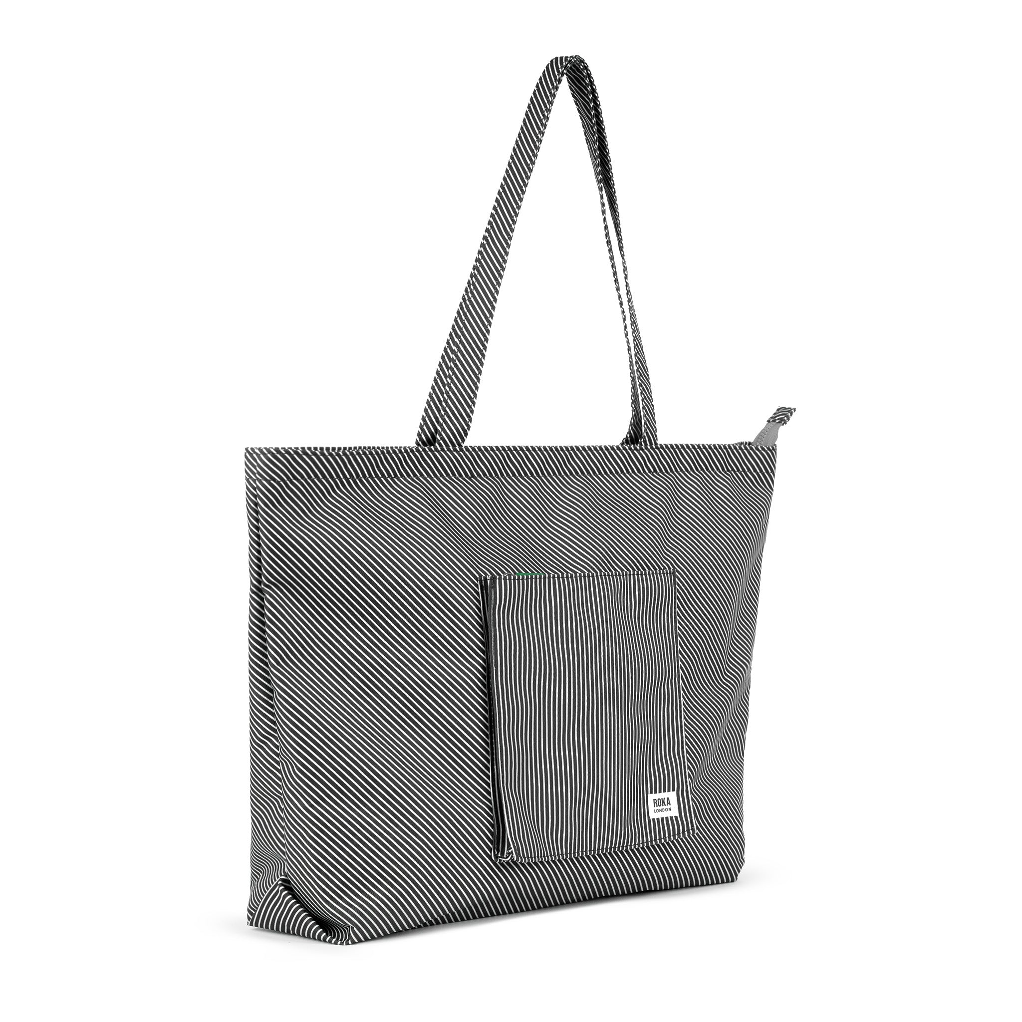 Portobello Tote Bag Large Recycled Canvas - Mixed Hickory