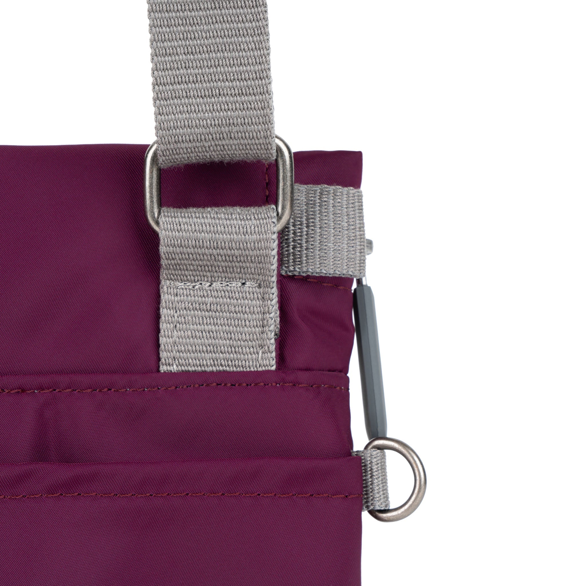 Stratford Crossbody Bag Small Recycled Nylon Ripstop - Royal Burgundy