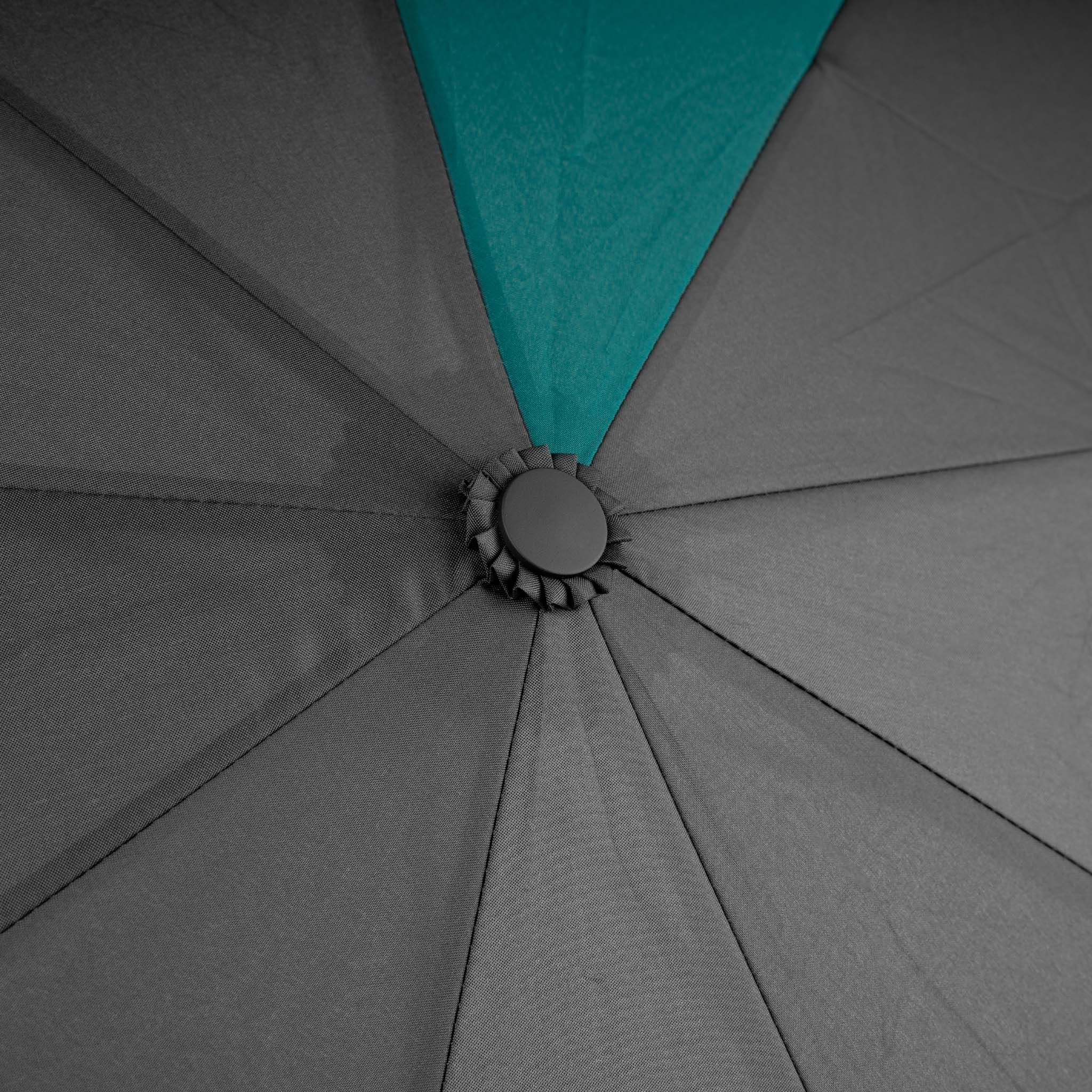 Waterloo Umbrella Medium Recycled Nylon - Black Teal