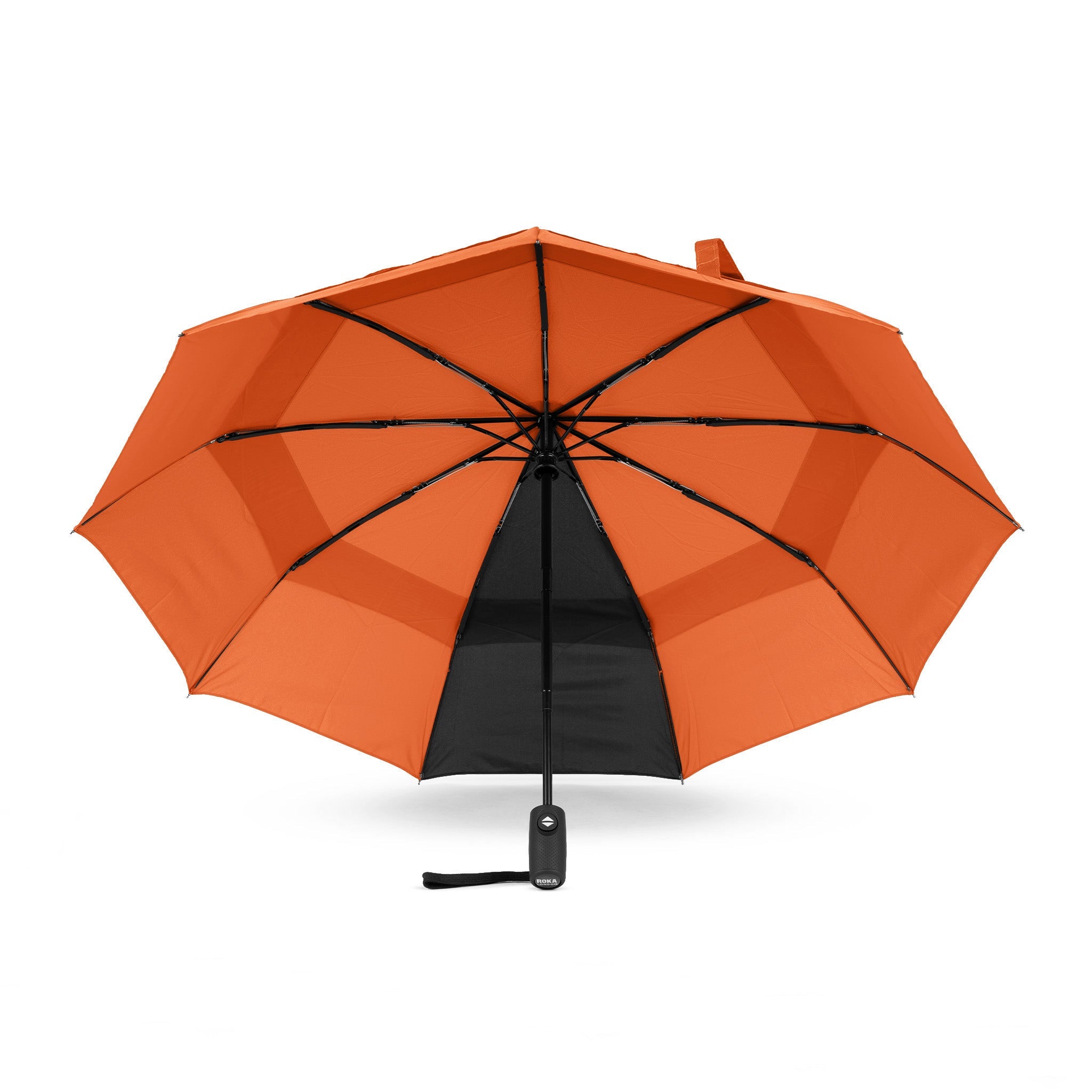 Waterloo Umbrella Medium Recycled Nylon - Orange Black