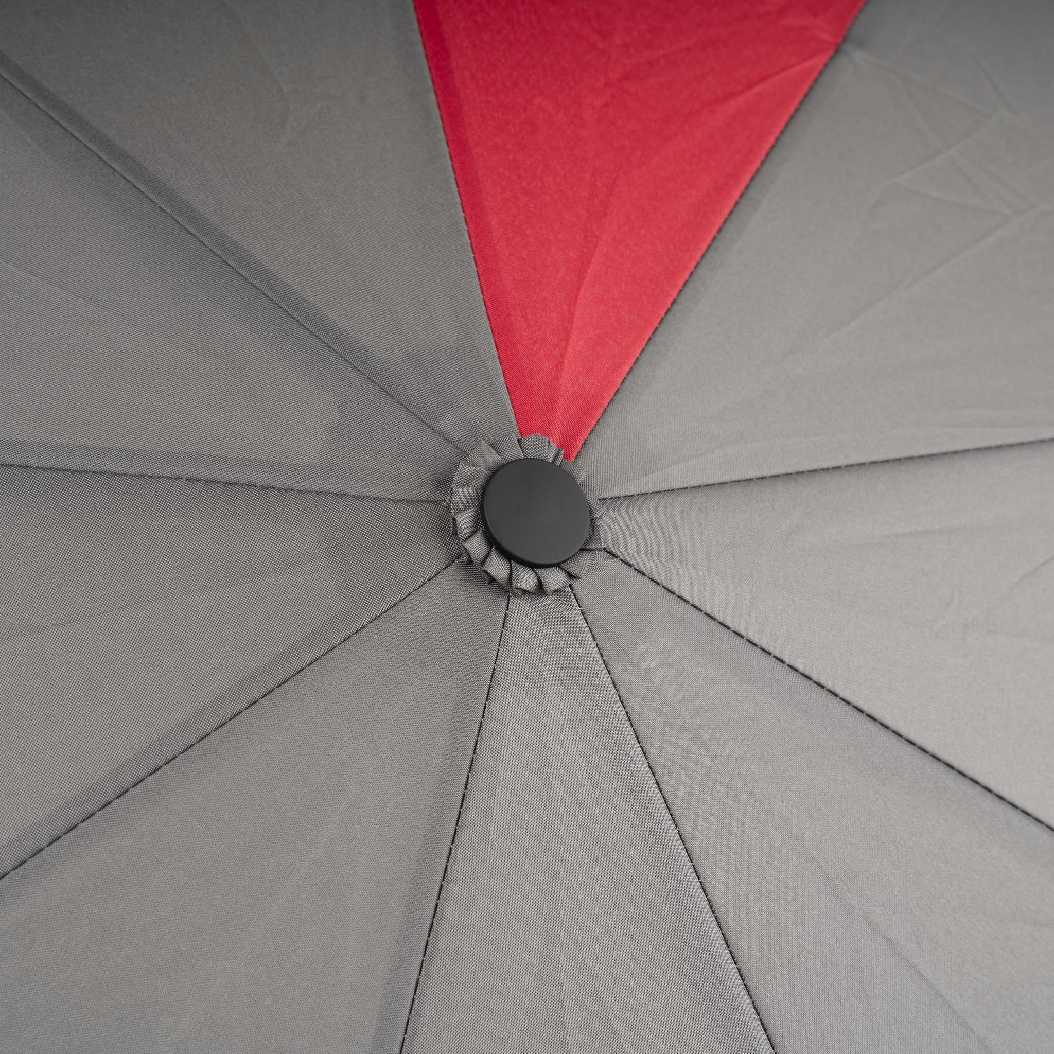 Waterloo Umbrella Medium Recycled Nylon - Graphite Cranberry