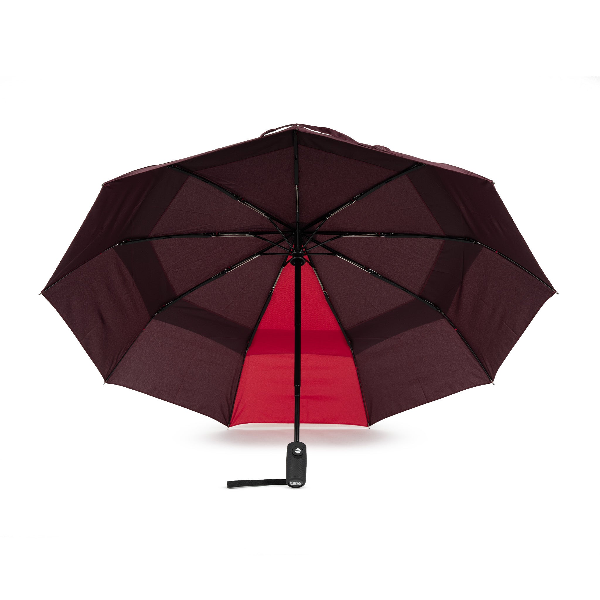 Waterloo Umbrella Medium Recycled Nylon - Plum Cranberry