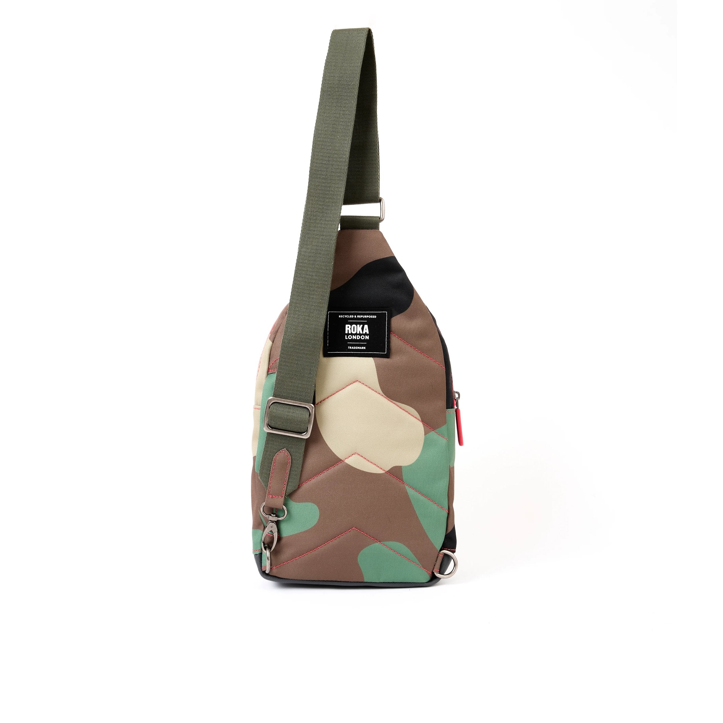 Willesden Sling Bag Large Recycled Canvas - Vintage Camo