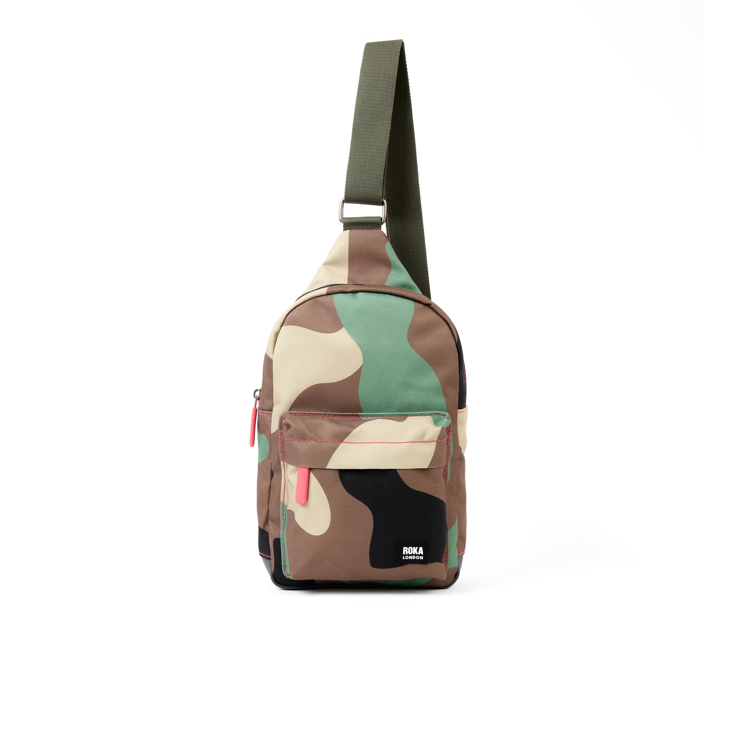 Willesden Sling Bag Large Recycled Canvas - Vintage Camo