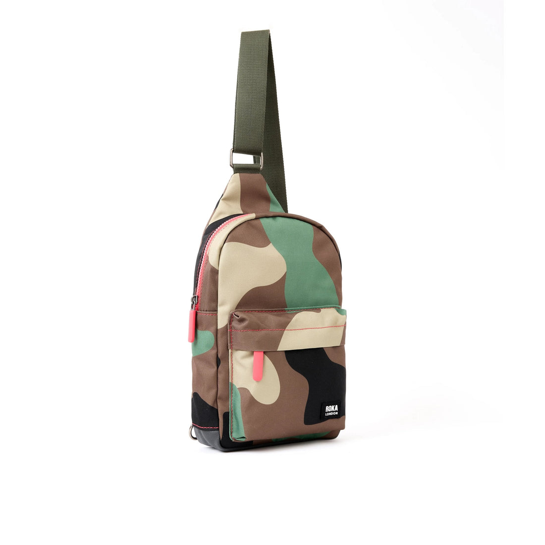 Willesden Sling Bag Large Recycled Canvas - Vintage Camo
