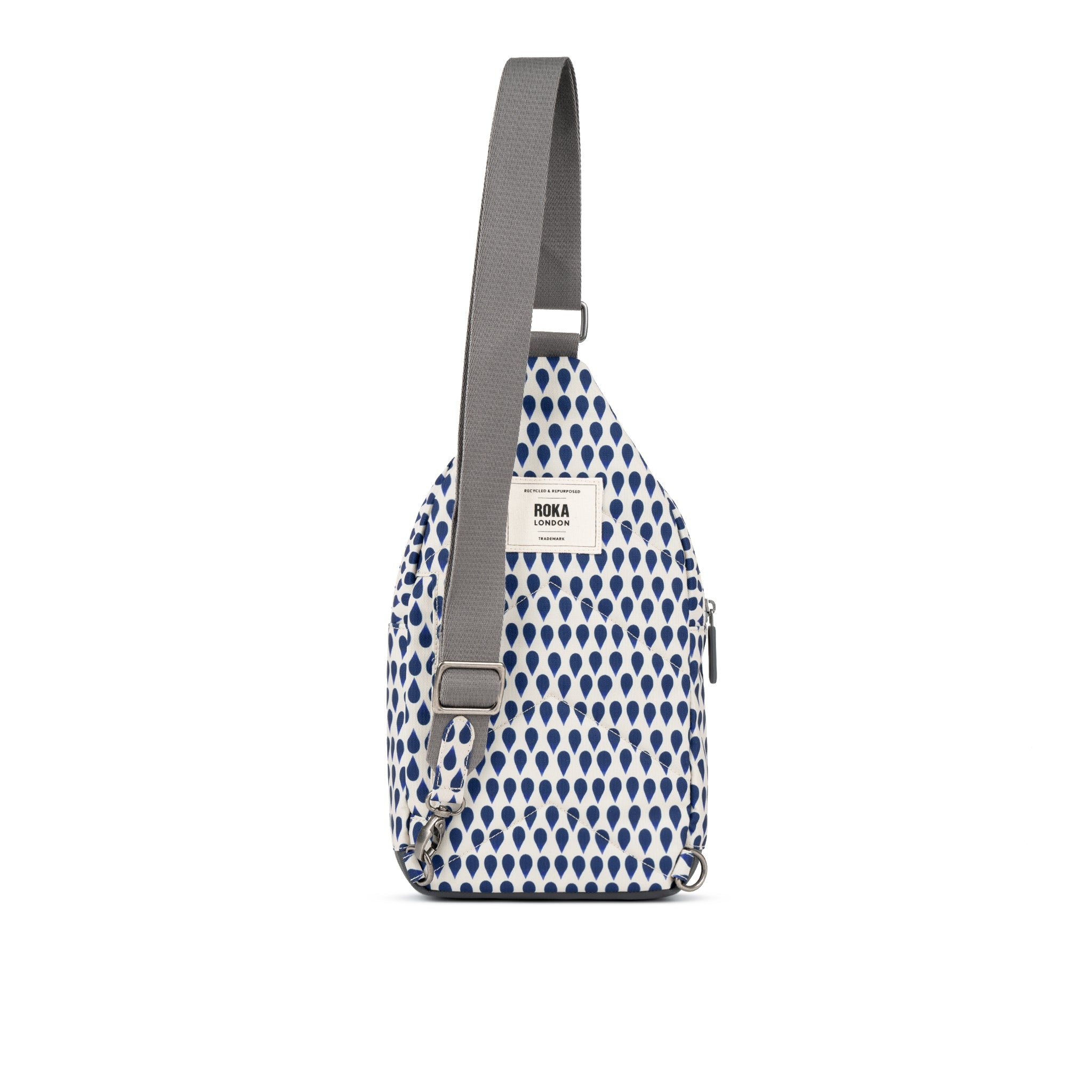 Willesden Sling Bag Large Recycled Canvas - Indigo Drop